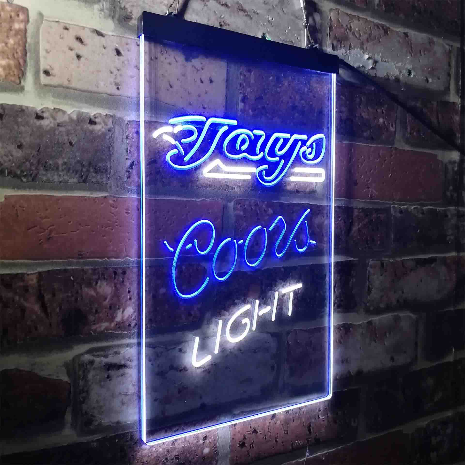 Toronto Blue Jays Coors Light LED Neon Sign