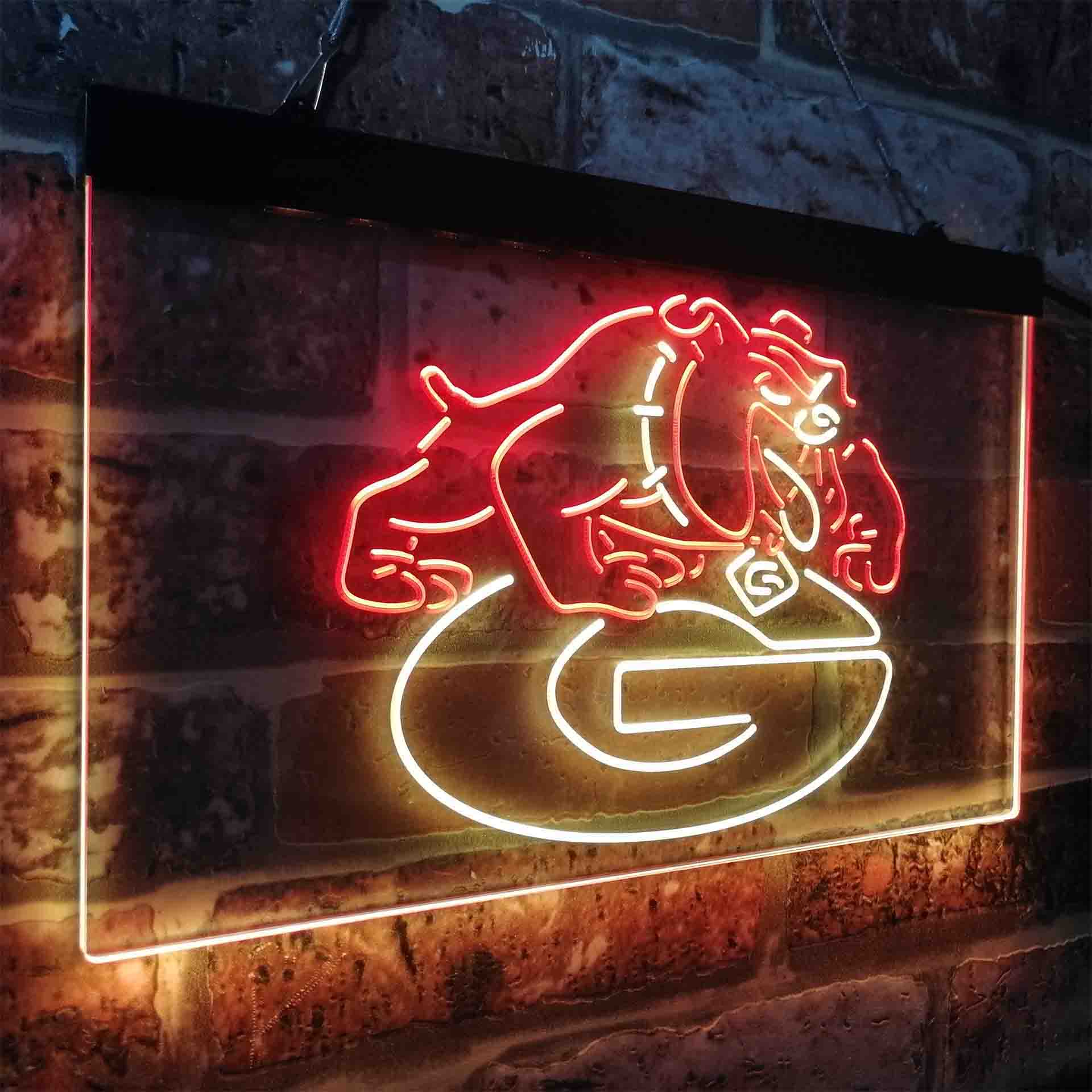 Georgias Football Club League Bulldogs LED Neon Sign