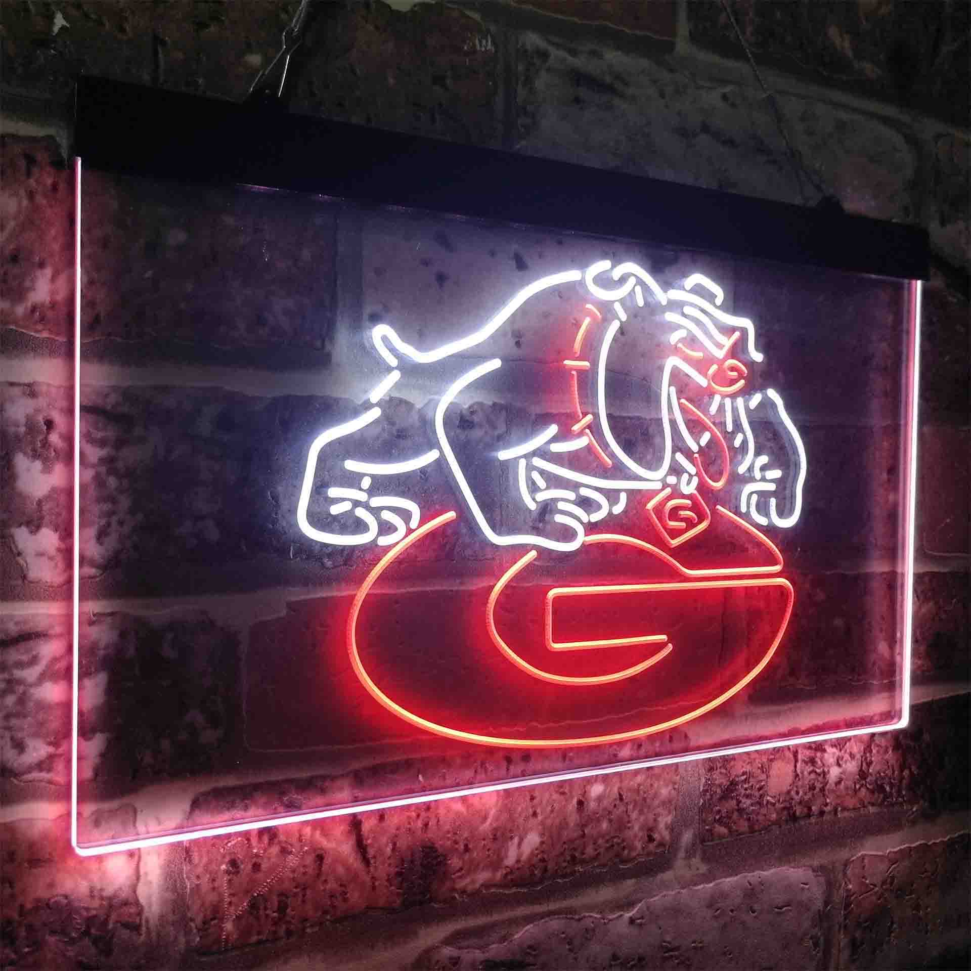 Georgias Football Club League Bulldogs LED Neon Sign