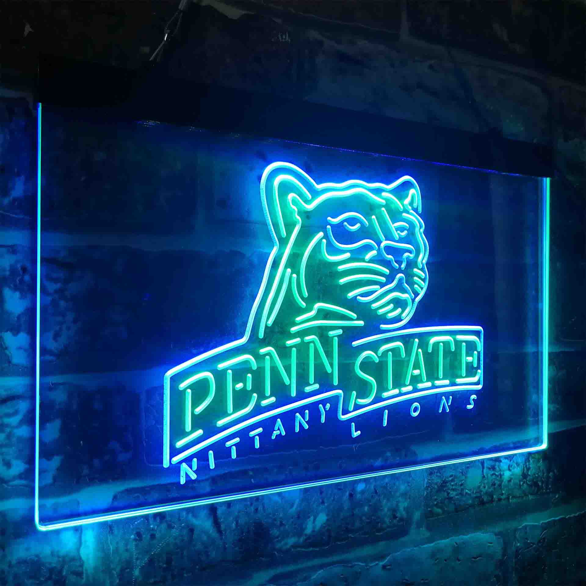Penn State League Club Nittanys Mighty Liones LED Neon Sign