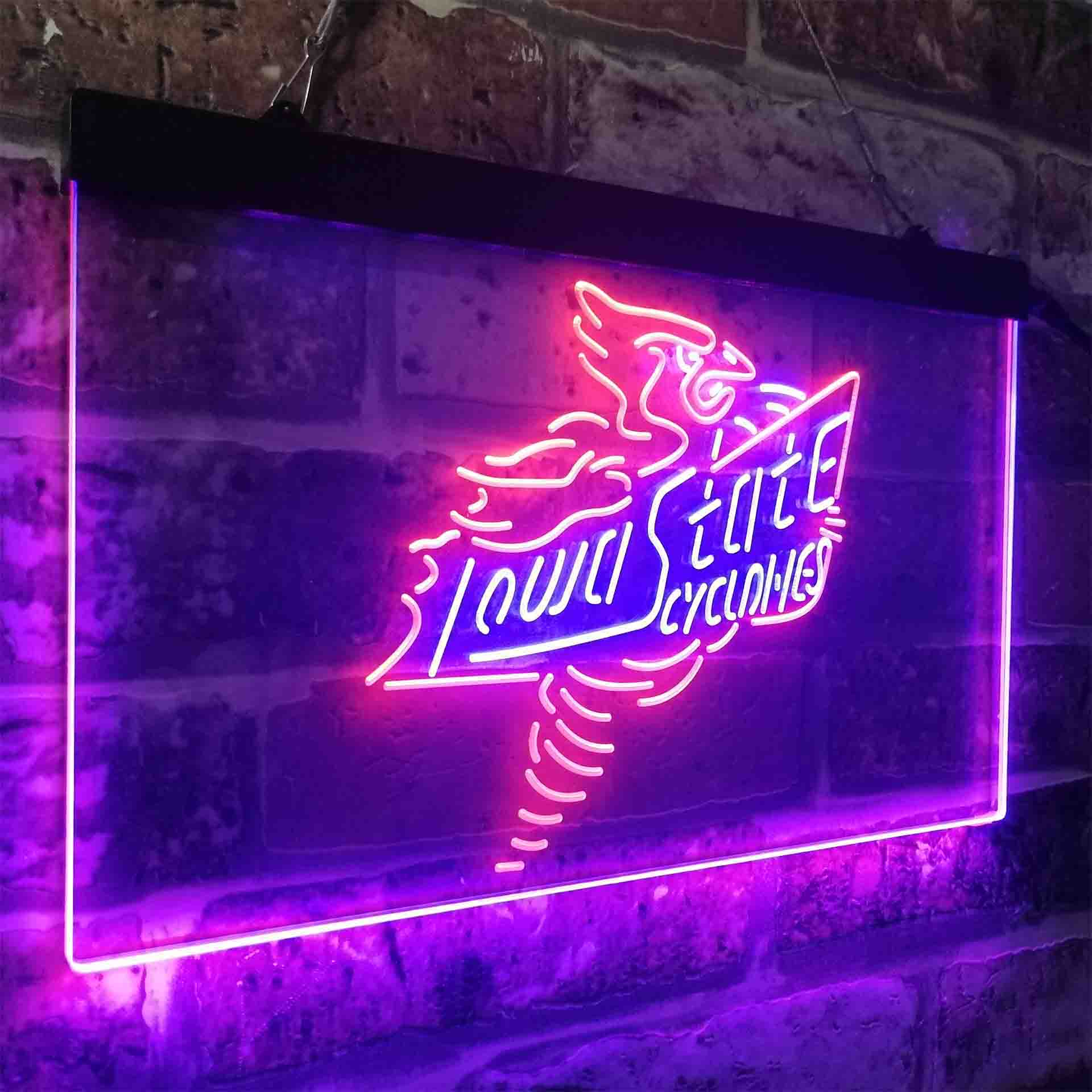 Lowa State Univ. League Club Cycloness Souvenir LED Neon Sign