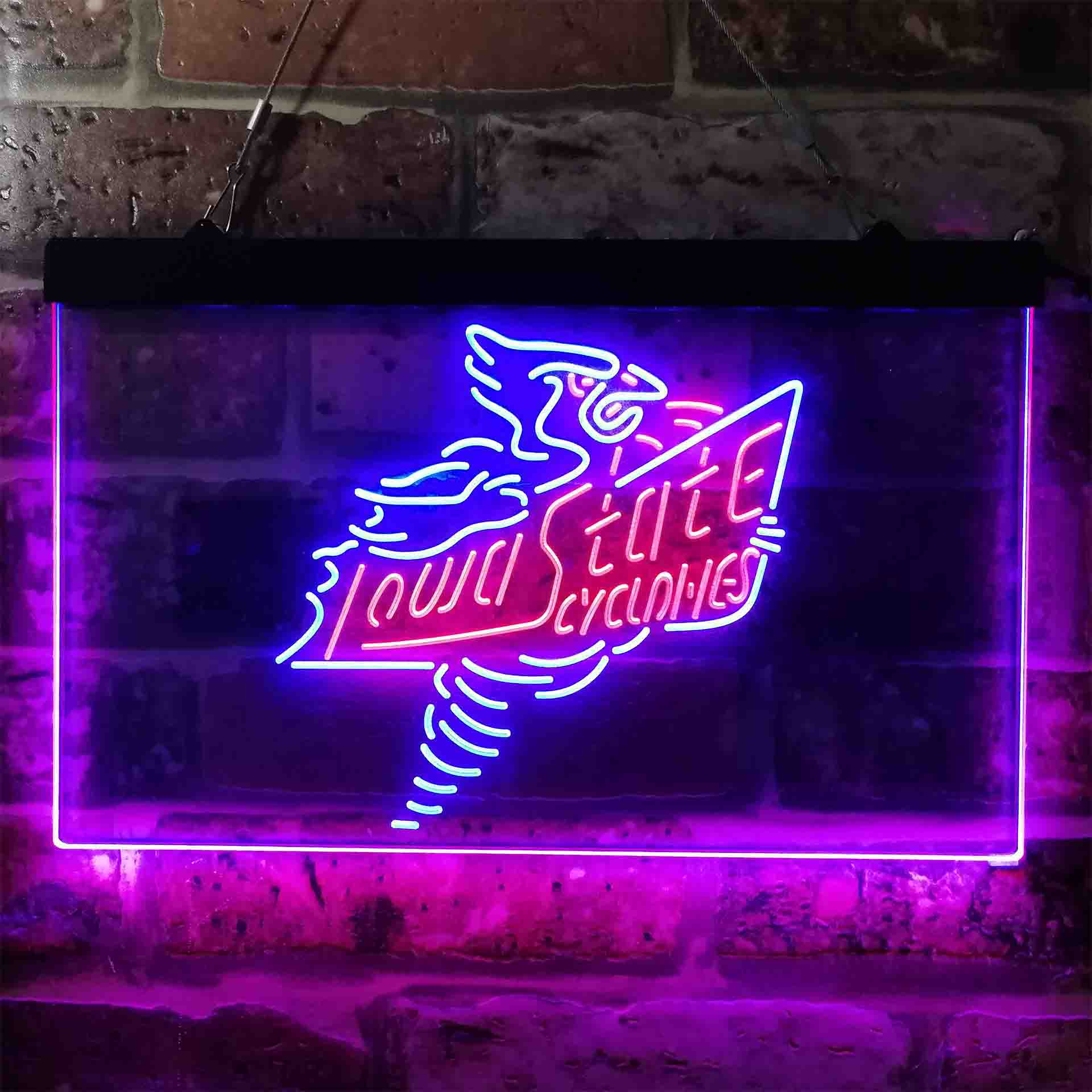 Lowa State Univ. League Club Cycloness Souvenir LED Neon Sign