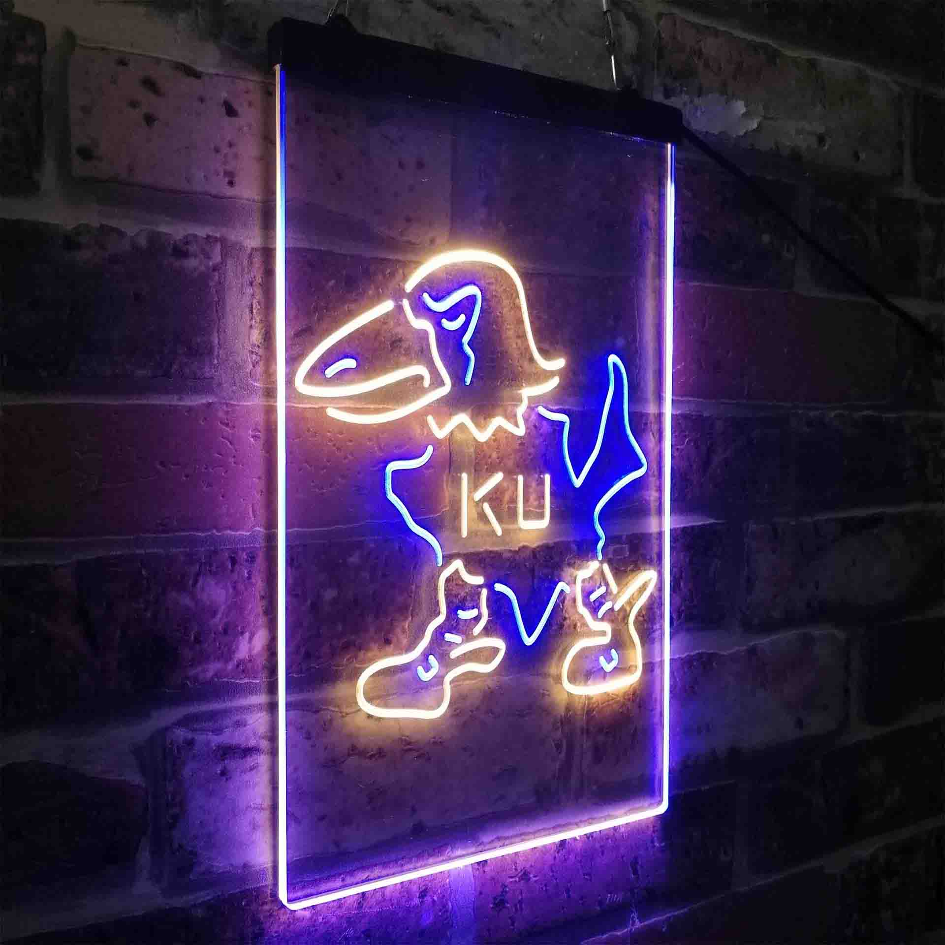 Kansas Jayhawks University NCAA College LED Neon Sign
