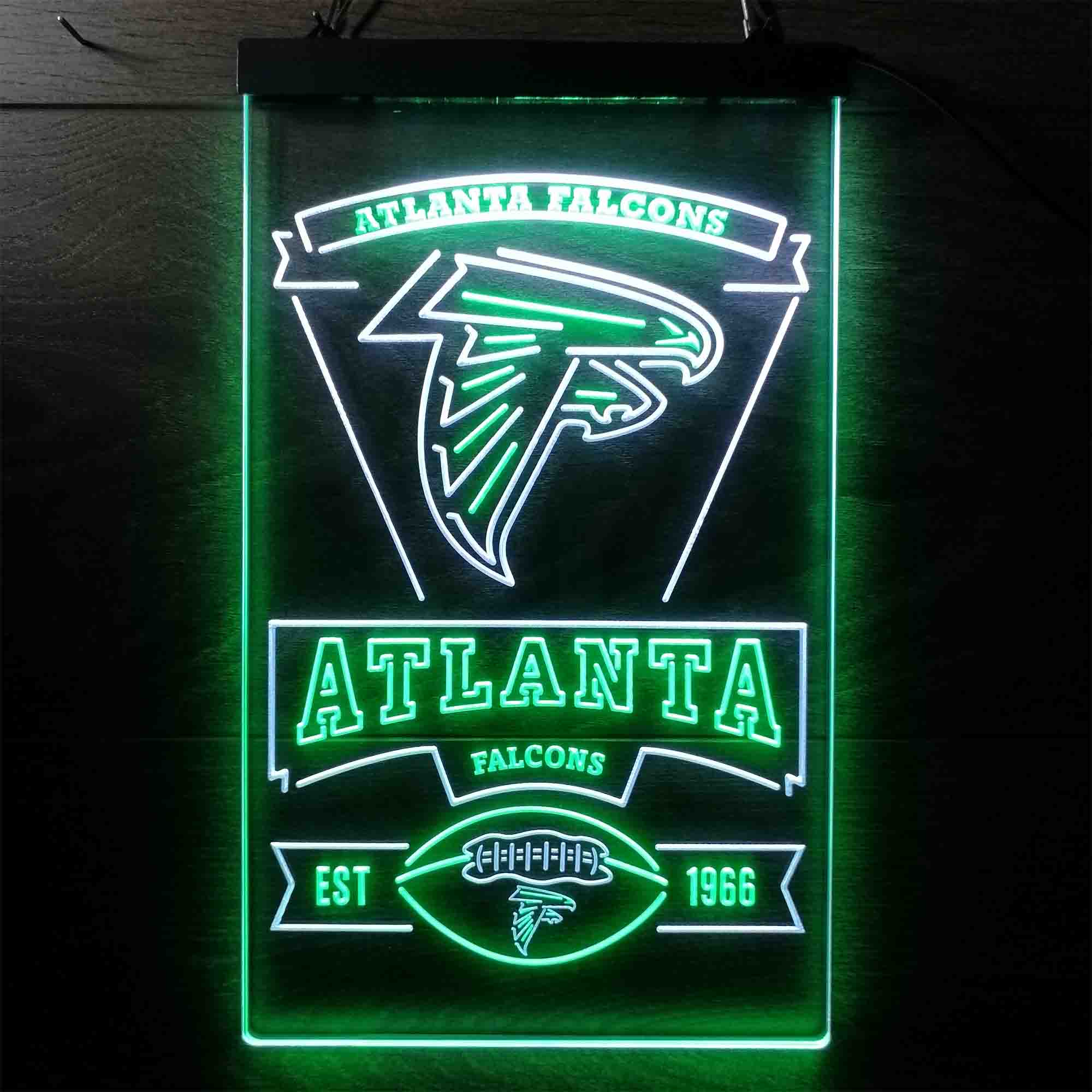 Atlanta Falcons Est. 1966 LED Neon Sign