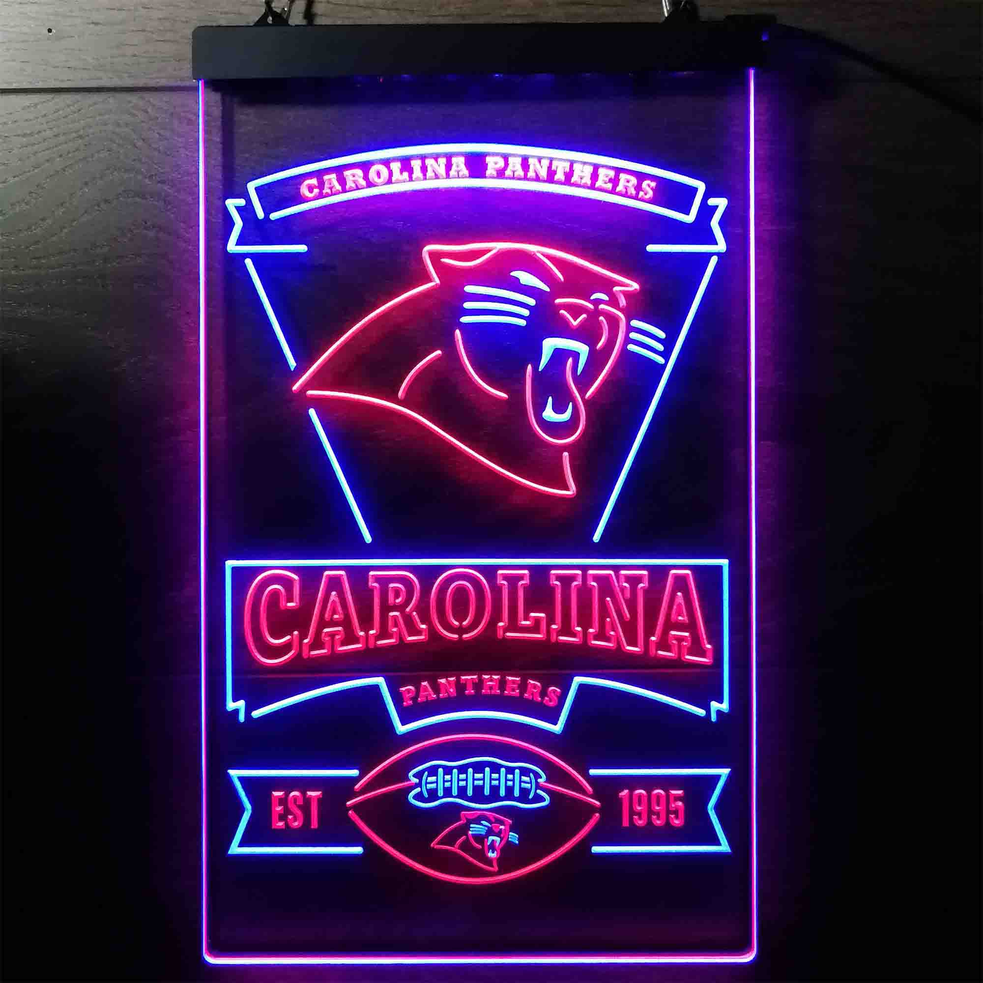 Carolina Panthers Est. 1995 LED Neon Sign