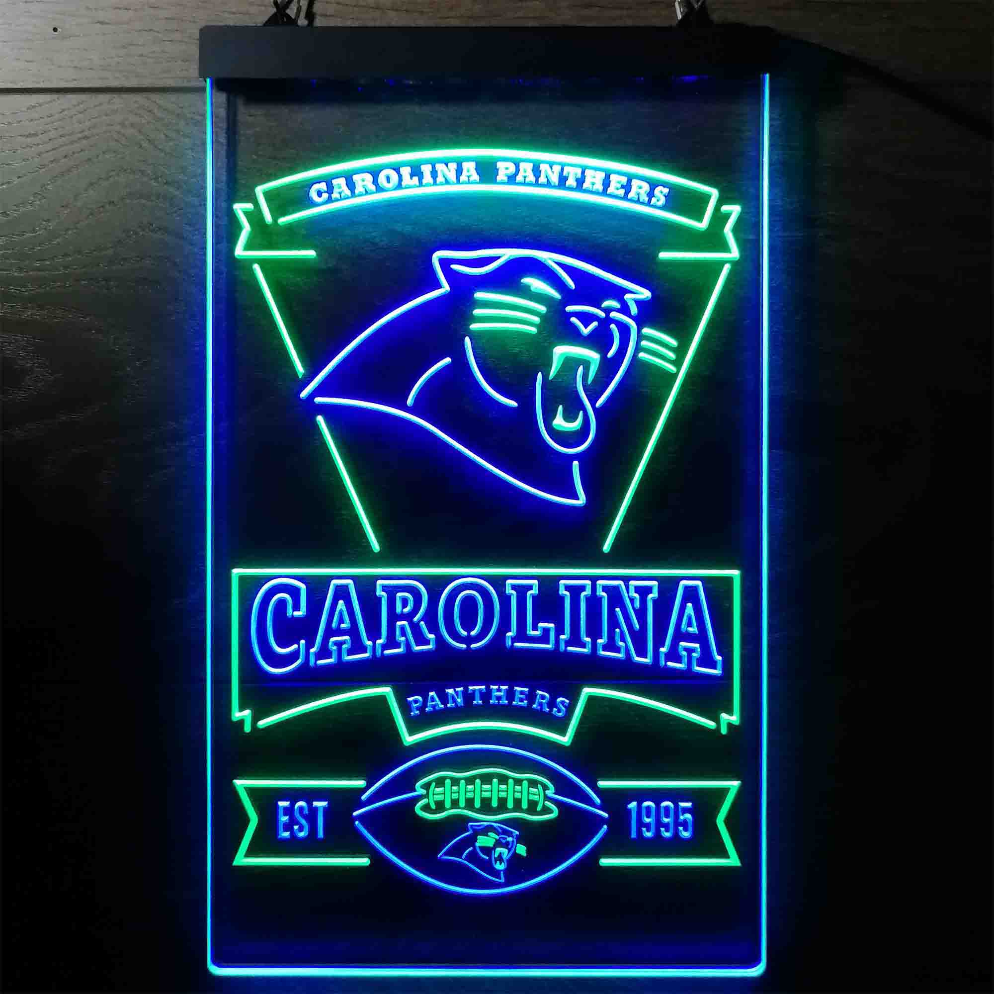 Carolina Panthers Est. 1995 LED Neon Sign