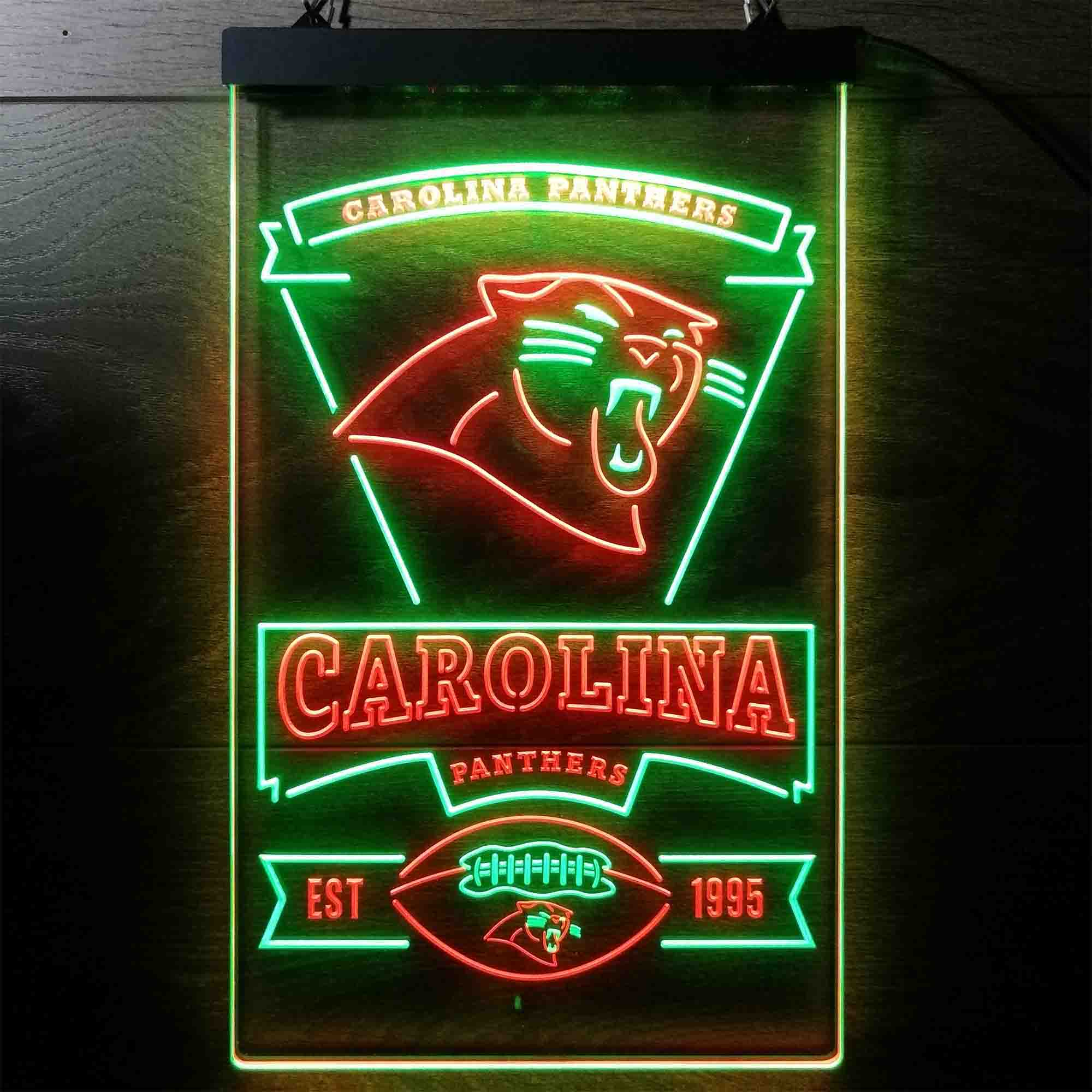 Carolina Panthers Est. 1995 LED Neon Sign
