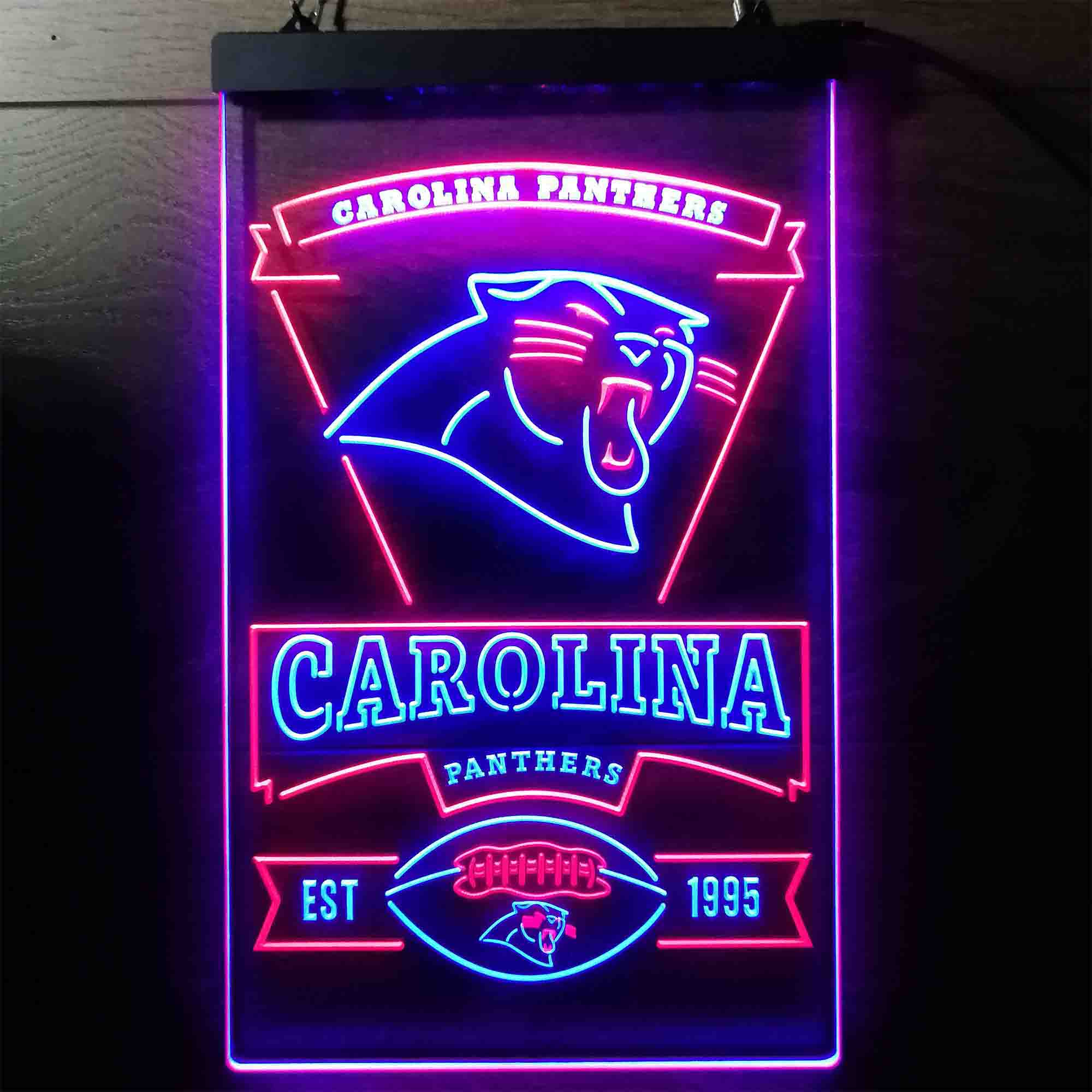 Carolina Panthers Est. 1995 LED Neon Sign