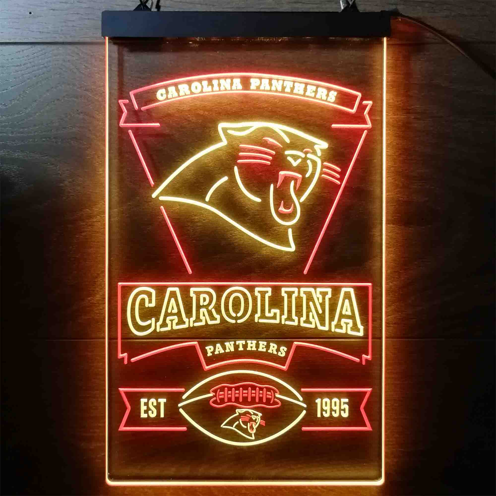 Carolina Panthers Est. 1995 LED Neon Sign