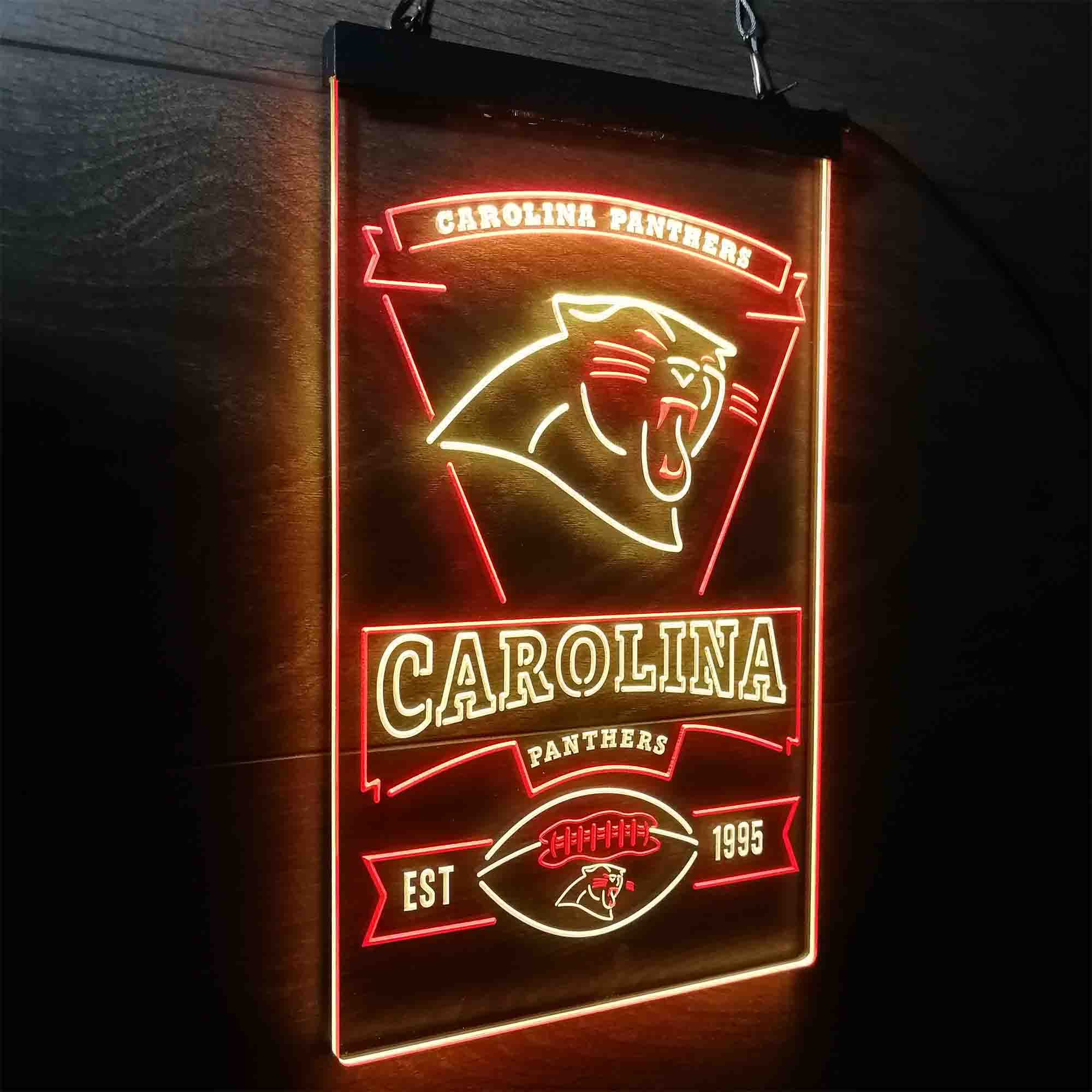 Carolina Panthers Est. 1995 LED Neon Sign