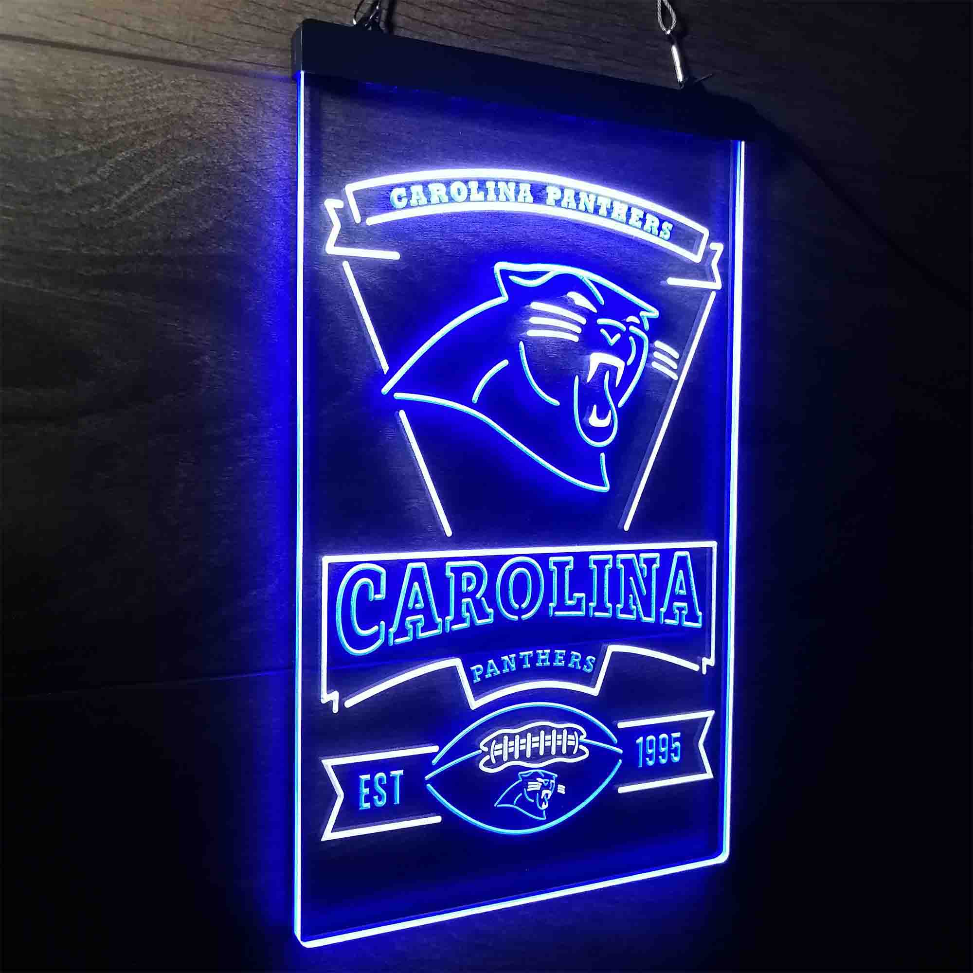 Carolina Panthers Est. 1995 LED Neon Sign