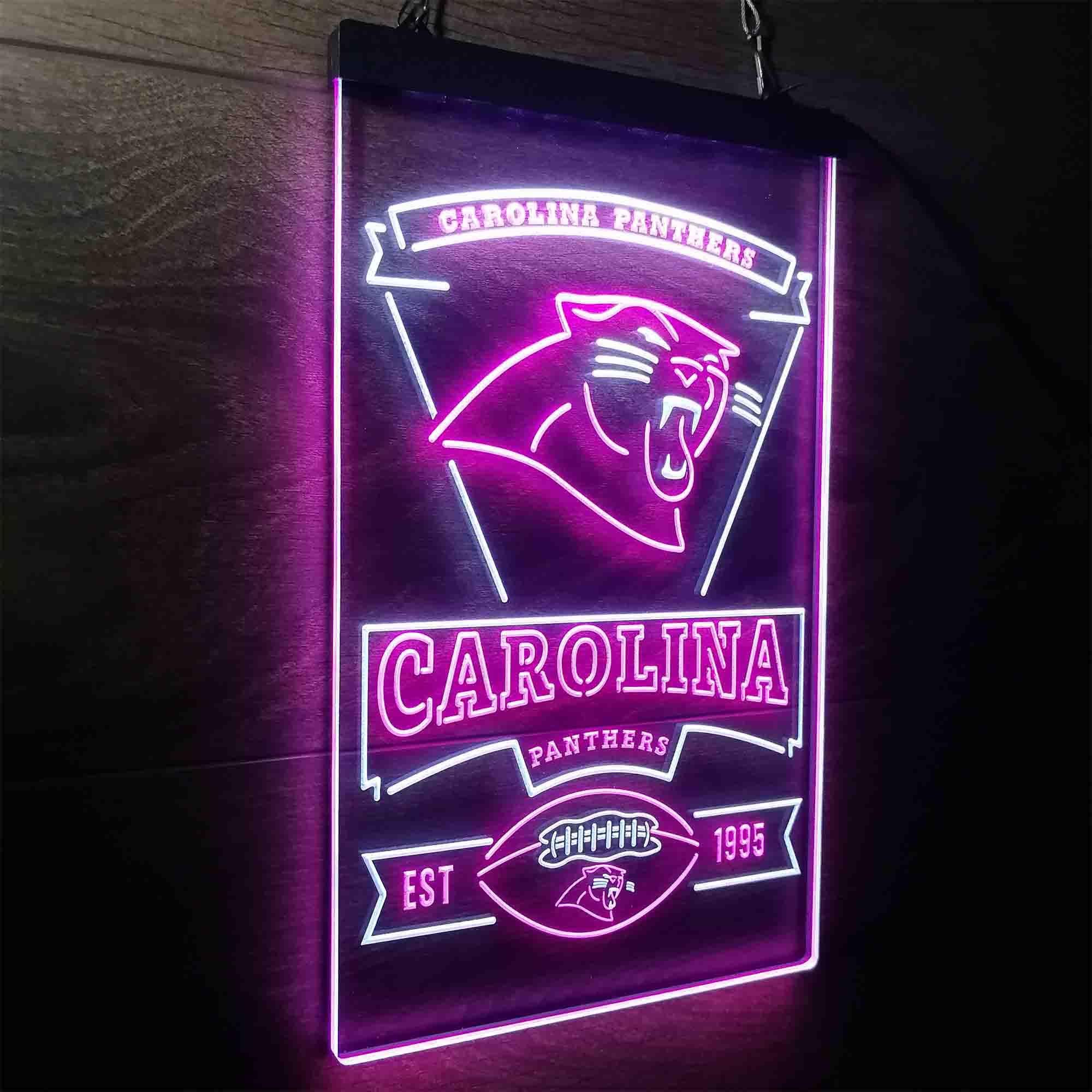 Carolina Panthers Est. 1995 LED Neon Sign