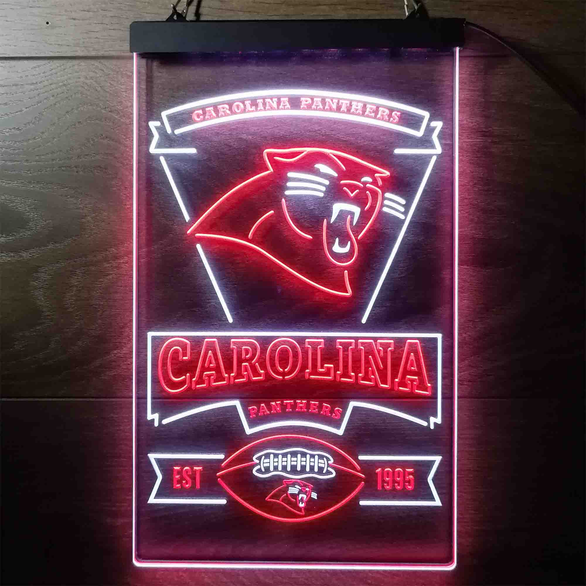 Carolina Panthers Est. 1995 LED Neon Sign