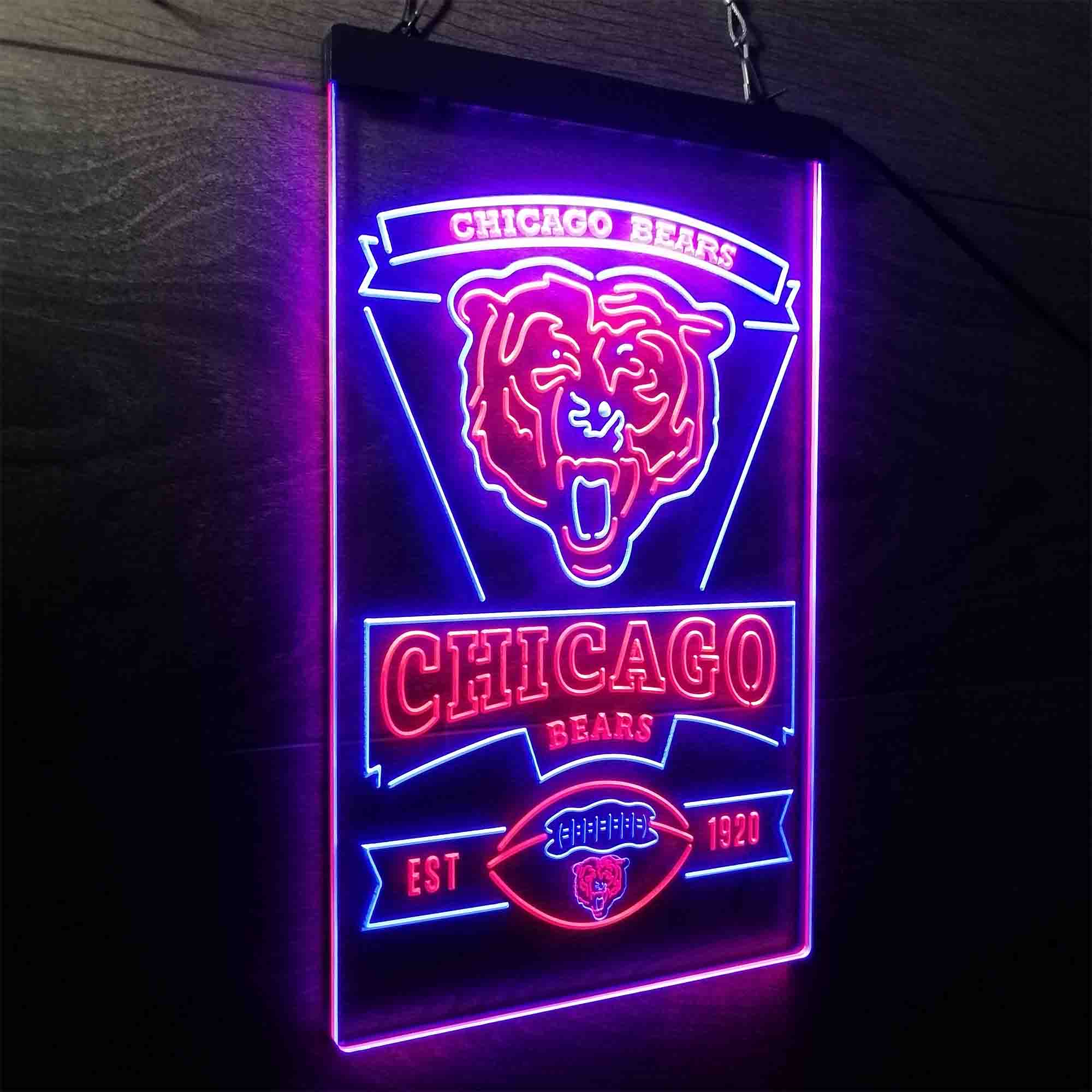 Chicago Bears Est. 1920 LED Neon Sign