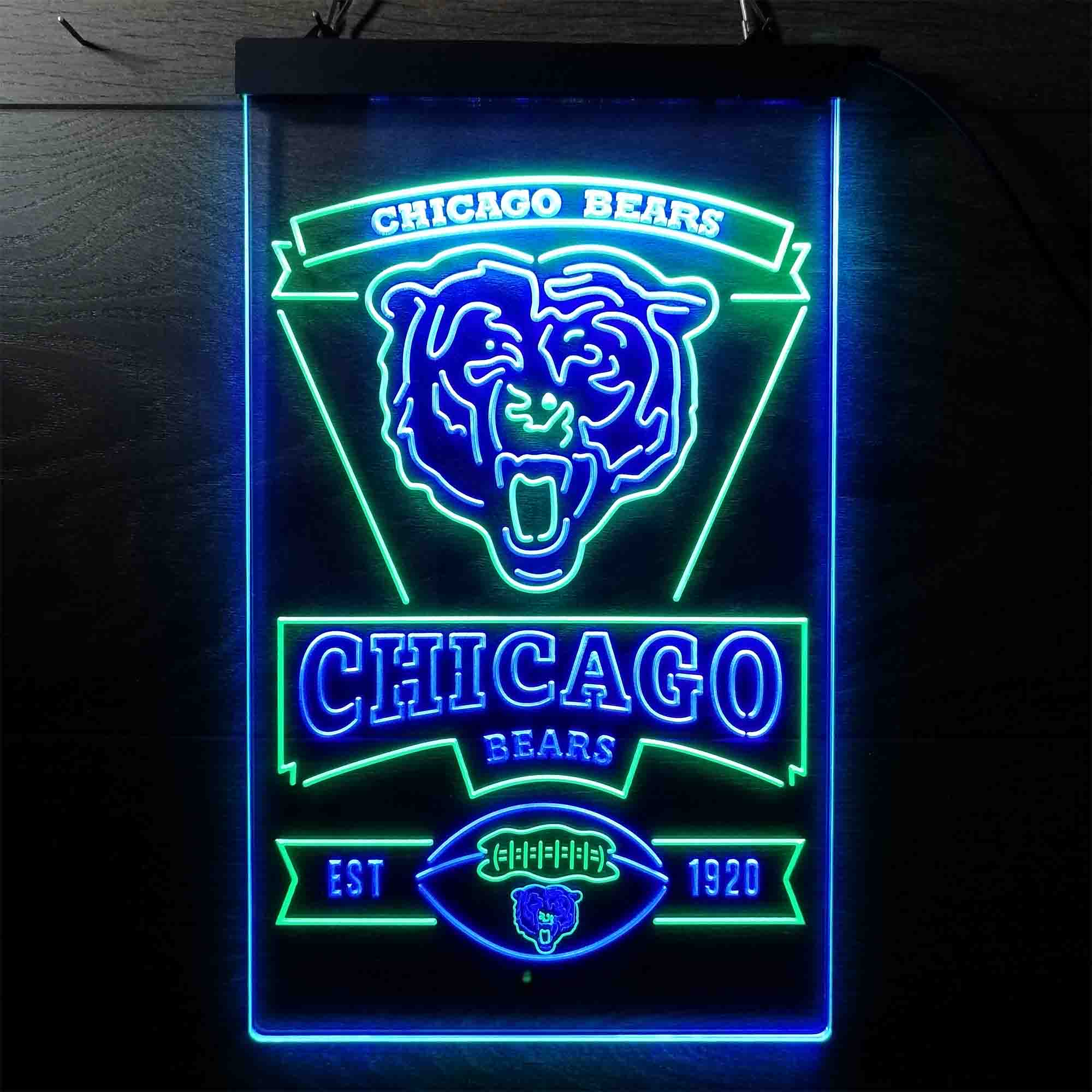 Chicago Bears Est. 1920 LED Neon Sign