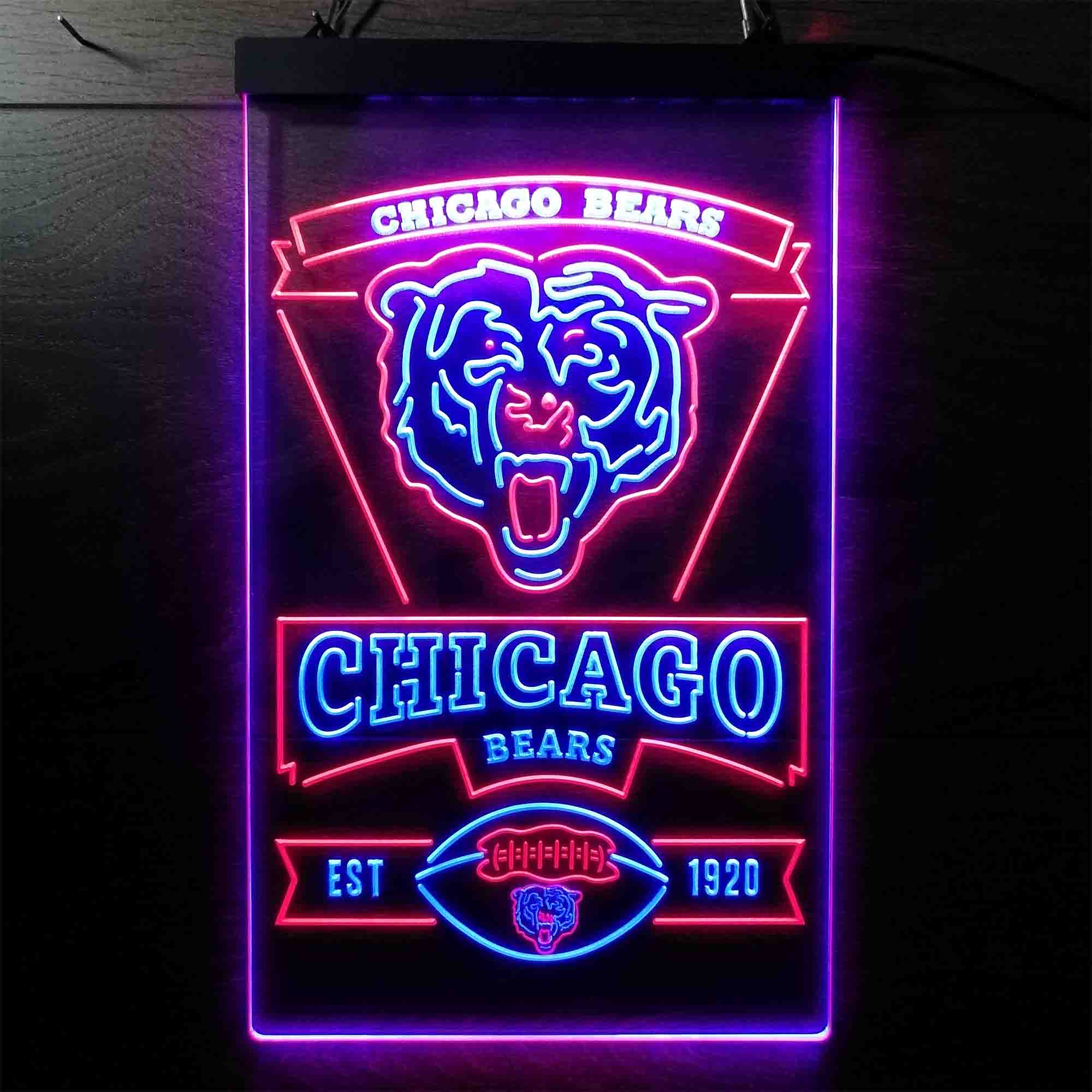 Chicago Bears Est. 1920 LED Neon Sign