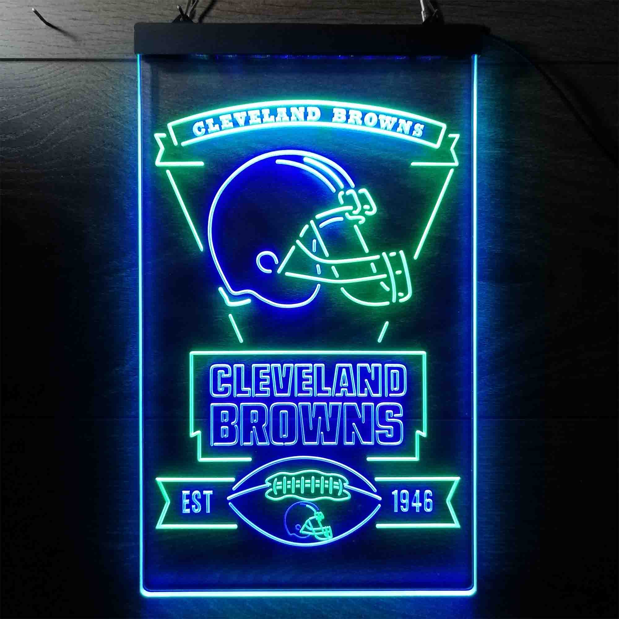 Cleveland Browns Est. 1946 LED Neon Sign