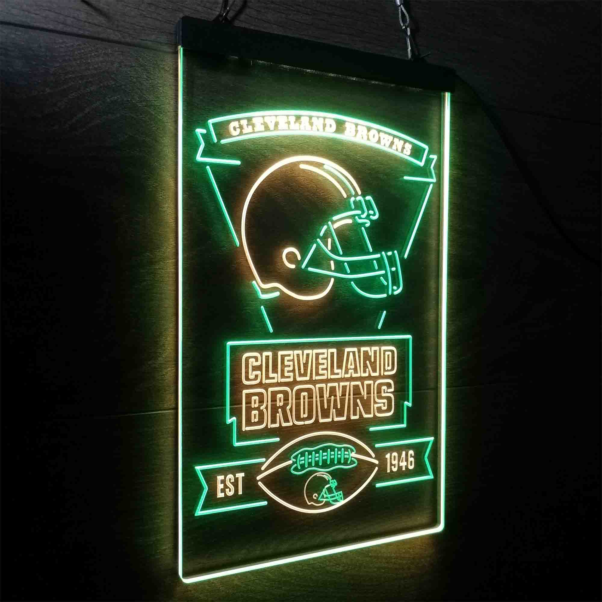 Cleveland Browns Est. 1946 LED Neon Sign