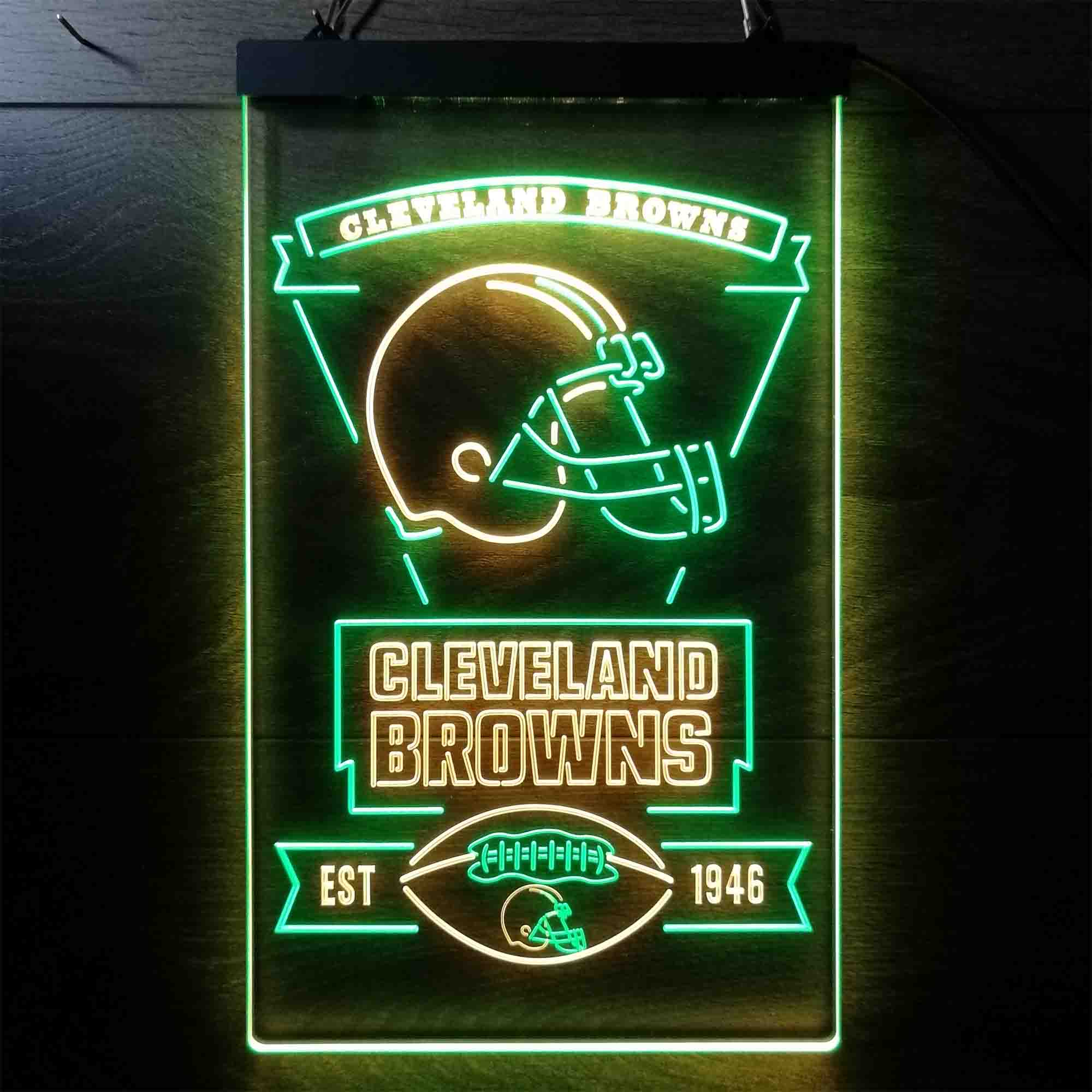 Cleveland Browns Est. 1946 LED Neon Sign