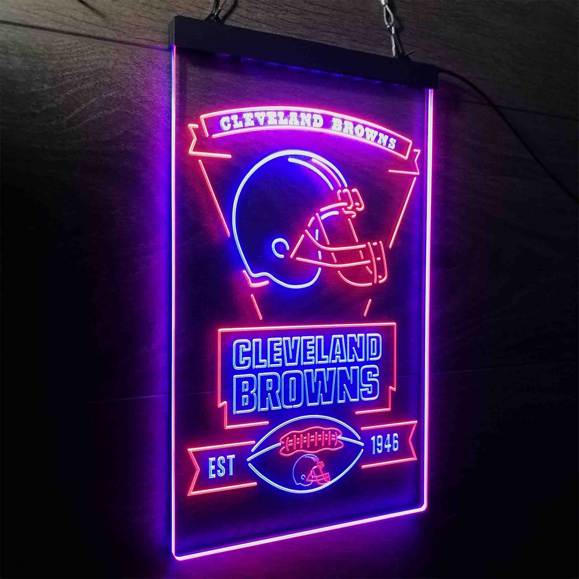 Cleveland Browns Est. 1946 LED Neon Sign