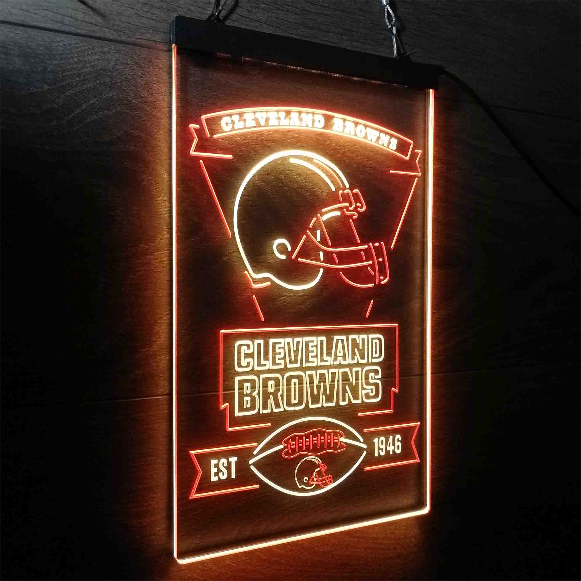 Cleveland Browns Est. 1946 LED Neon Sign