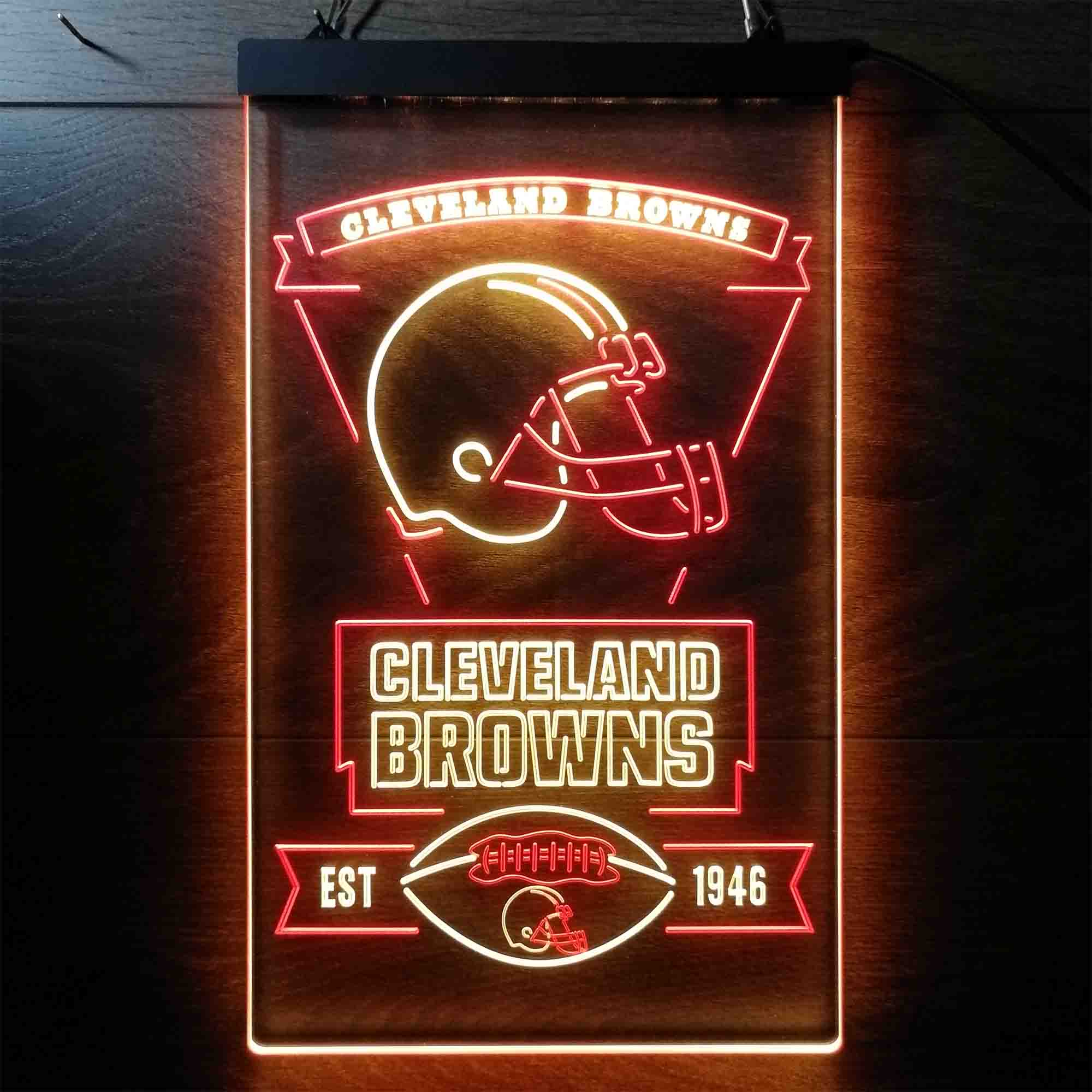 Cleveland Browns Est. 1946 LED Neon Sign