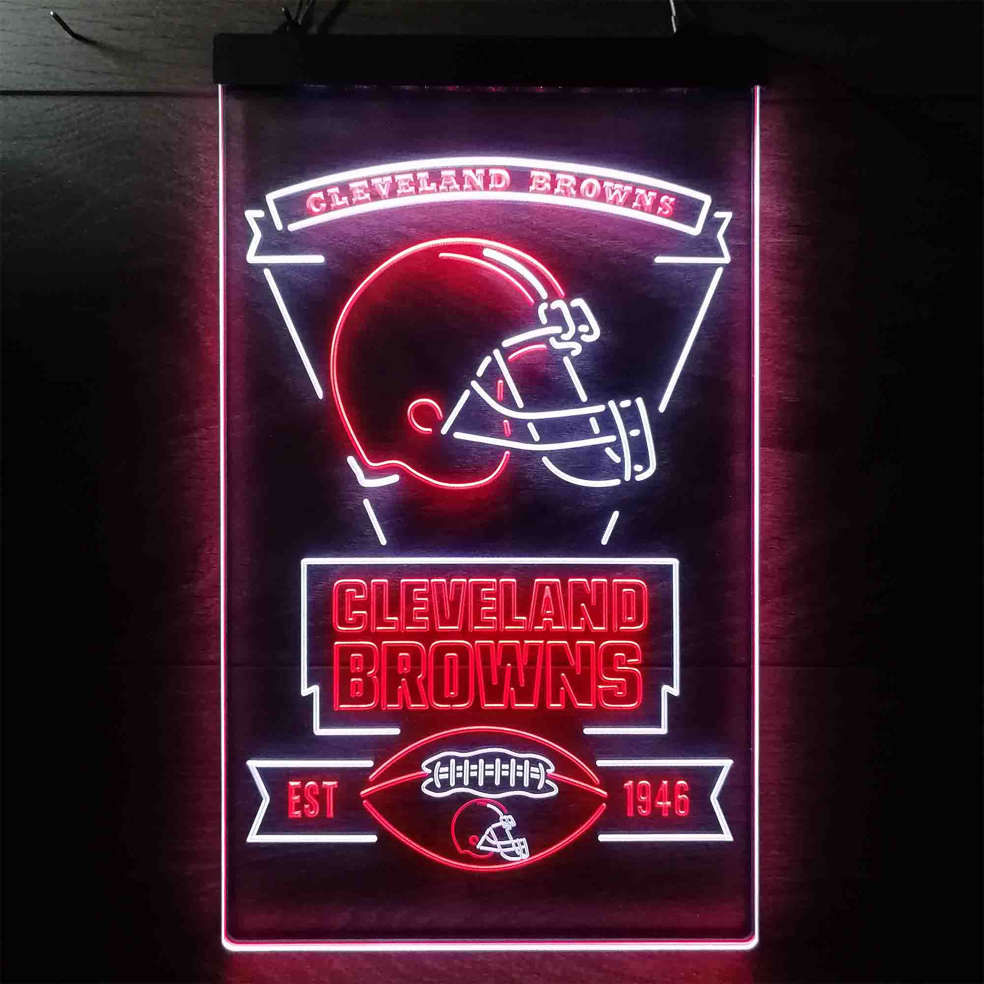 Cleveland Browns Est. 1946 LED Neon Sign