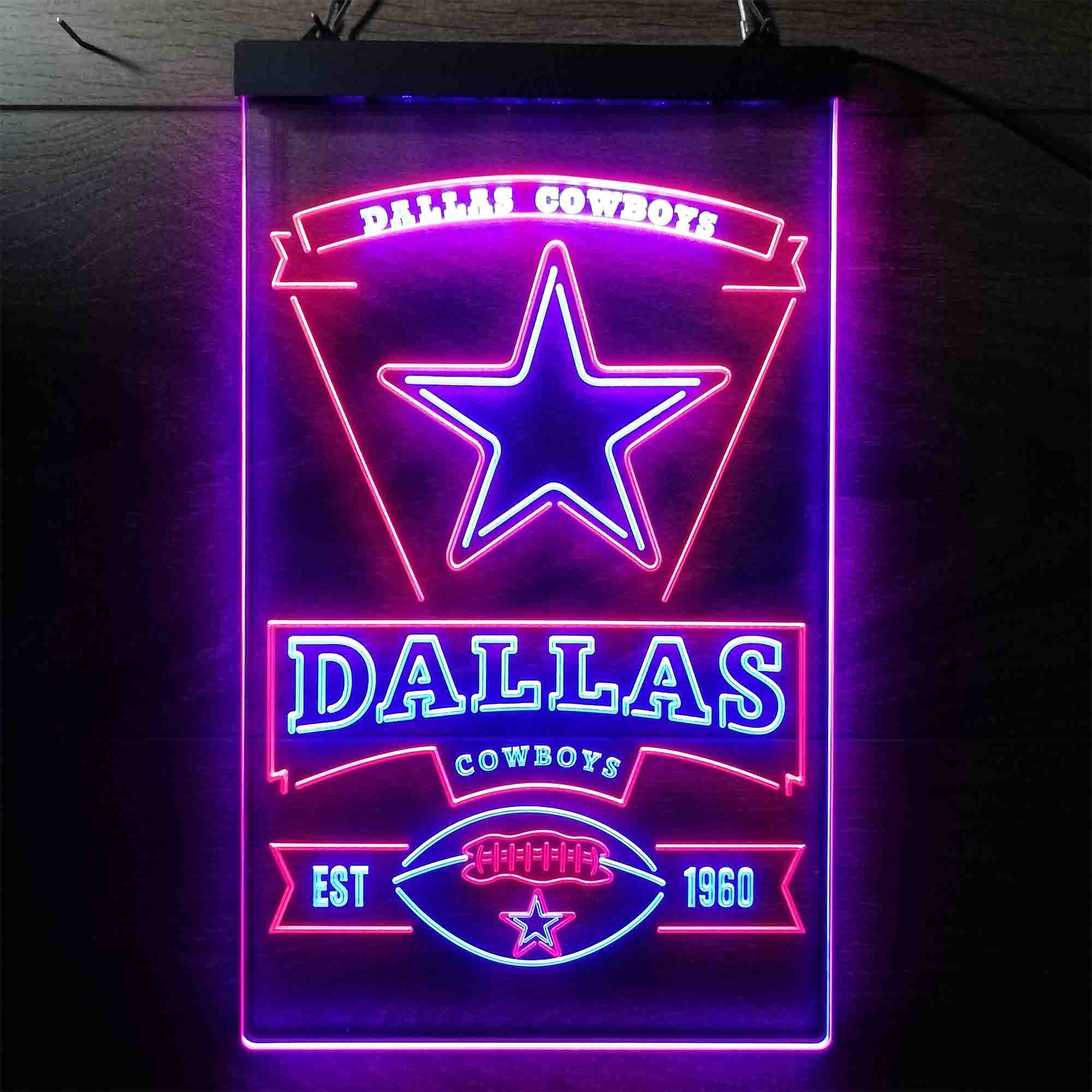 Dallas Cowboys Est. 1960 LED Neon Sign