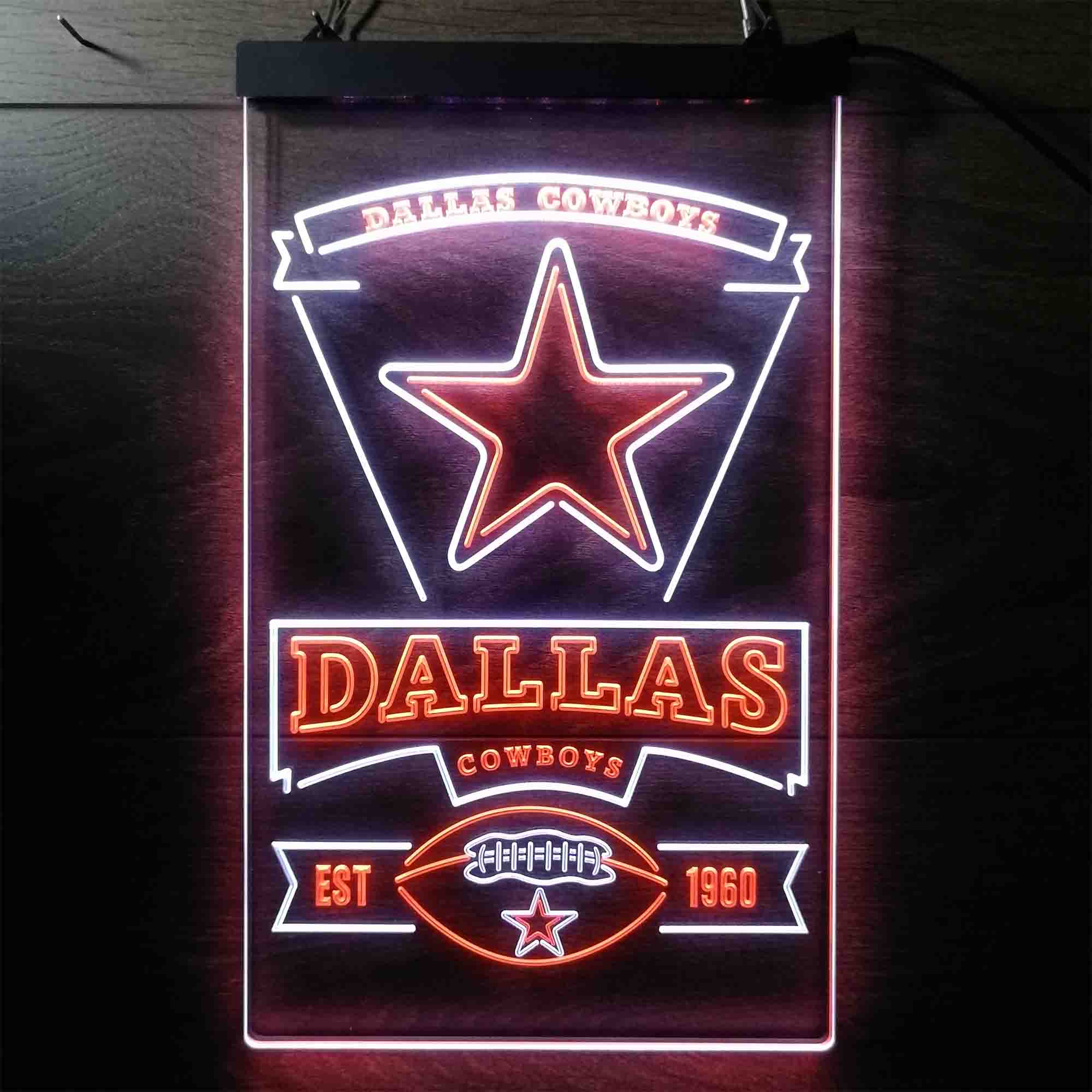 Dallas Cowboys Est. 1960 LED Neon Sign