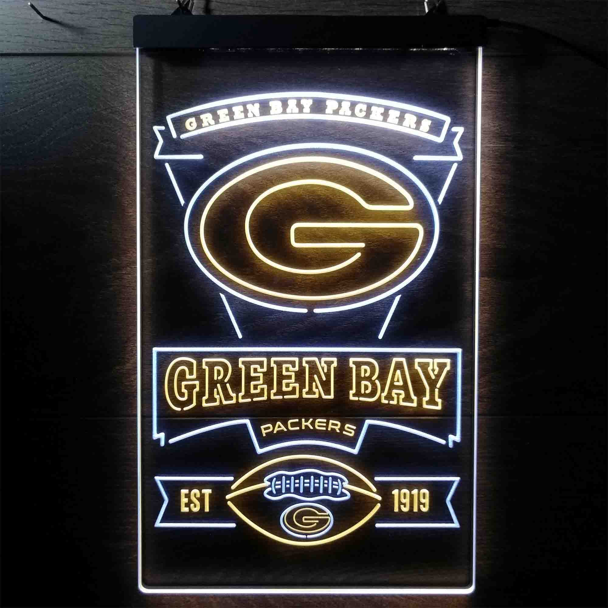 Green Bay Packers Est. 1919 LED Neon Sign