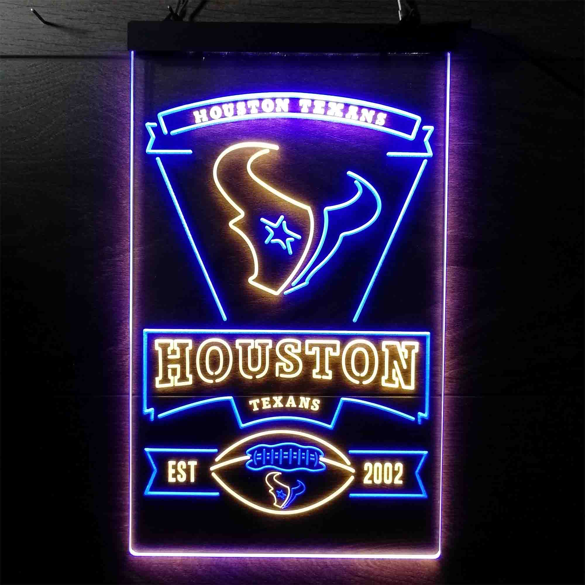 Houston Texans Est. 2002 LED Neon Sign