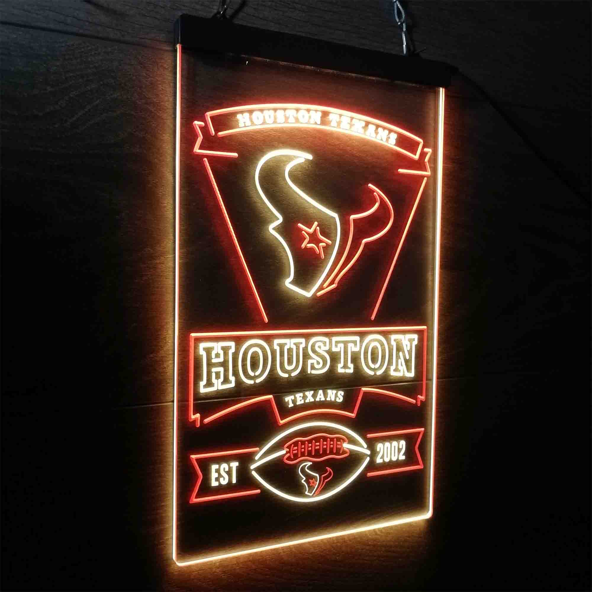 Houston Texans Est. 2002 LED Neon Sign