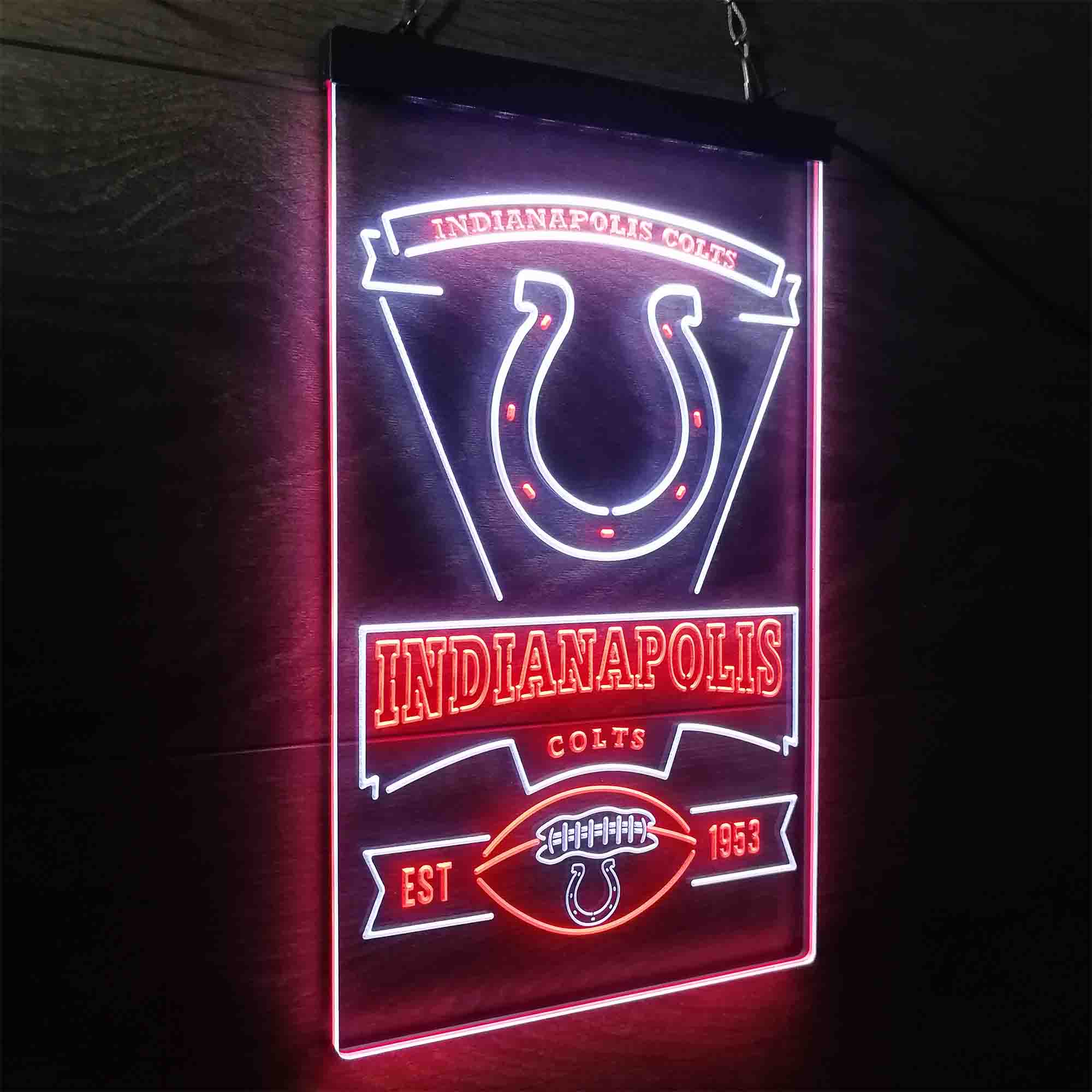 Indianapolis Colts Est. 2953 LED Neon Sign