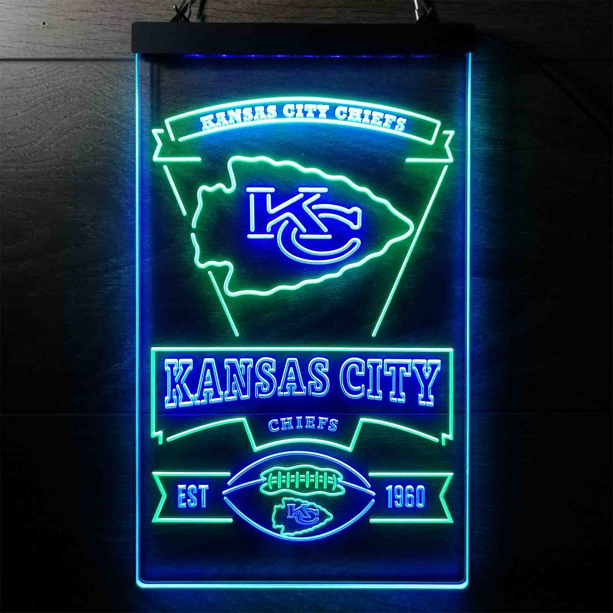 Kansass City League Club Chiefss Football LED Neon Sign