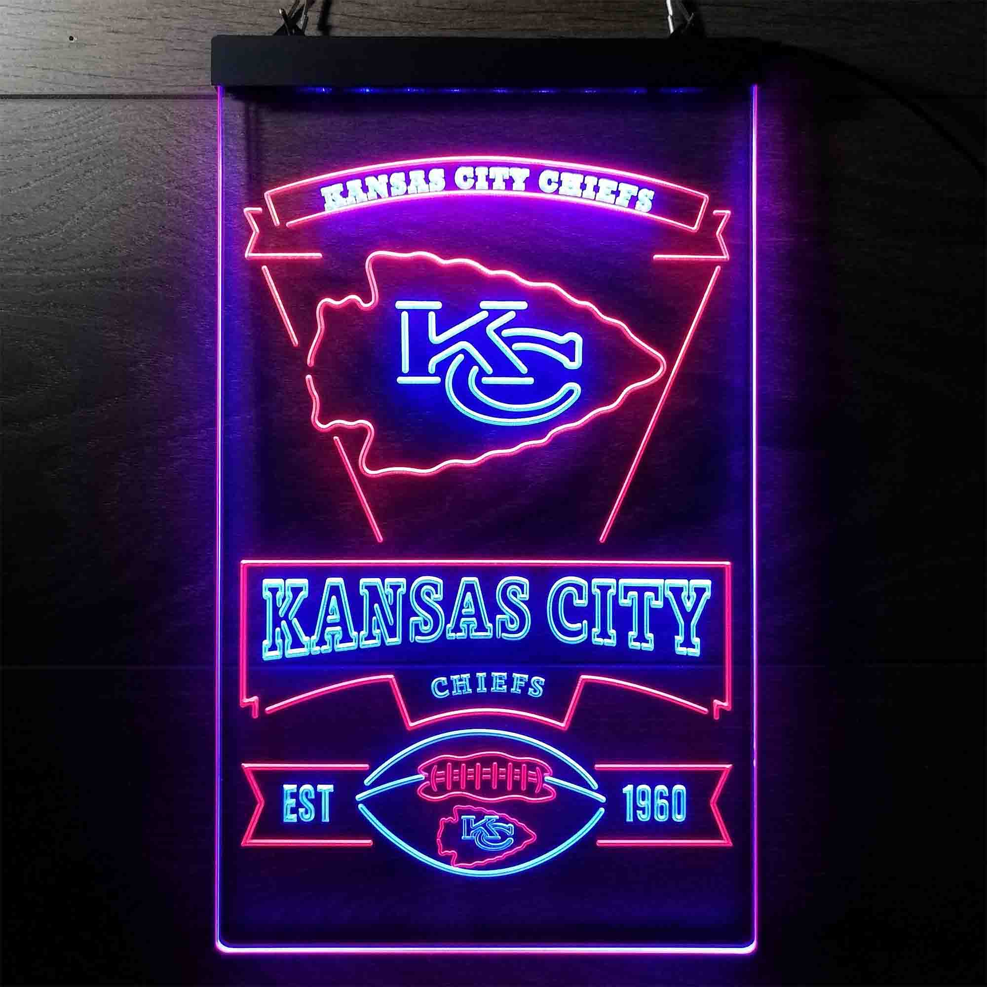 Kansass City League Club Chiefss Football LED Neon Sign