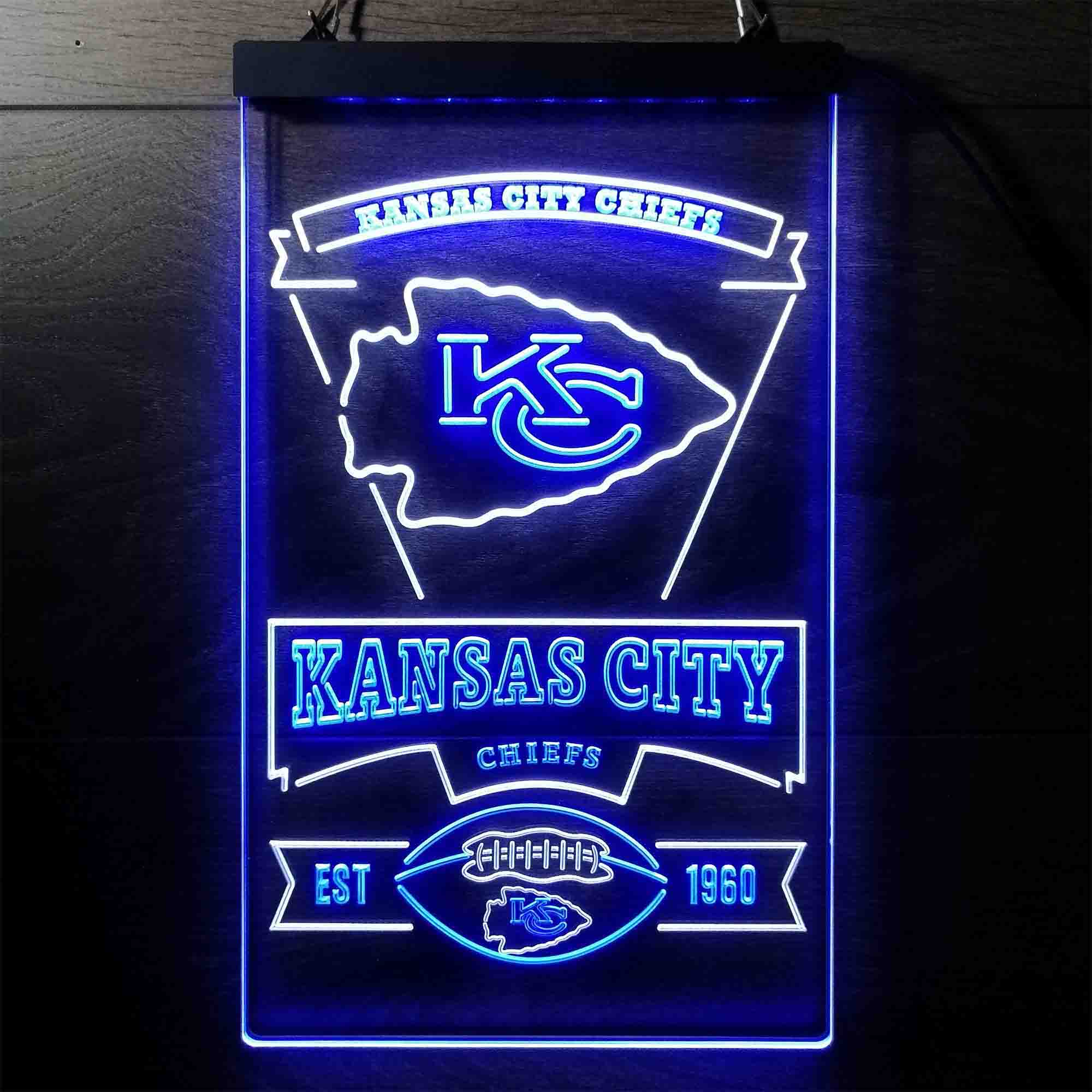 Kansass City League Club Chiefss Football LED Neon Sign