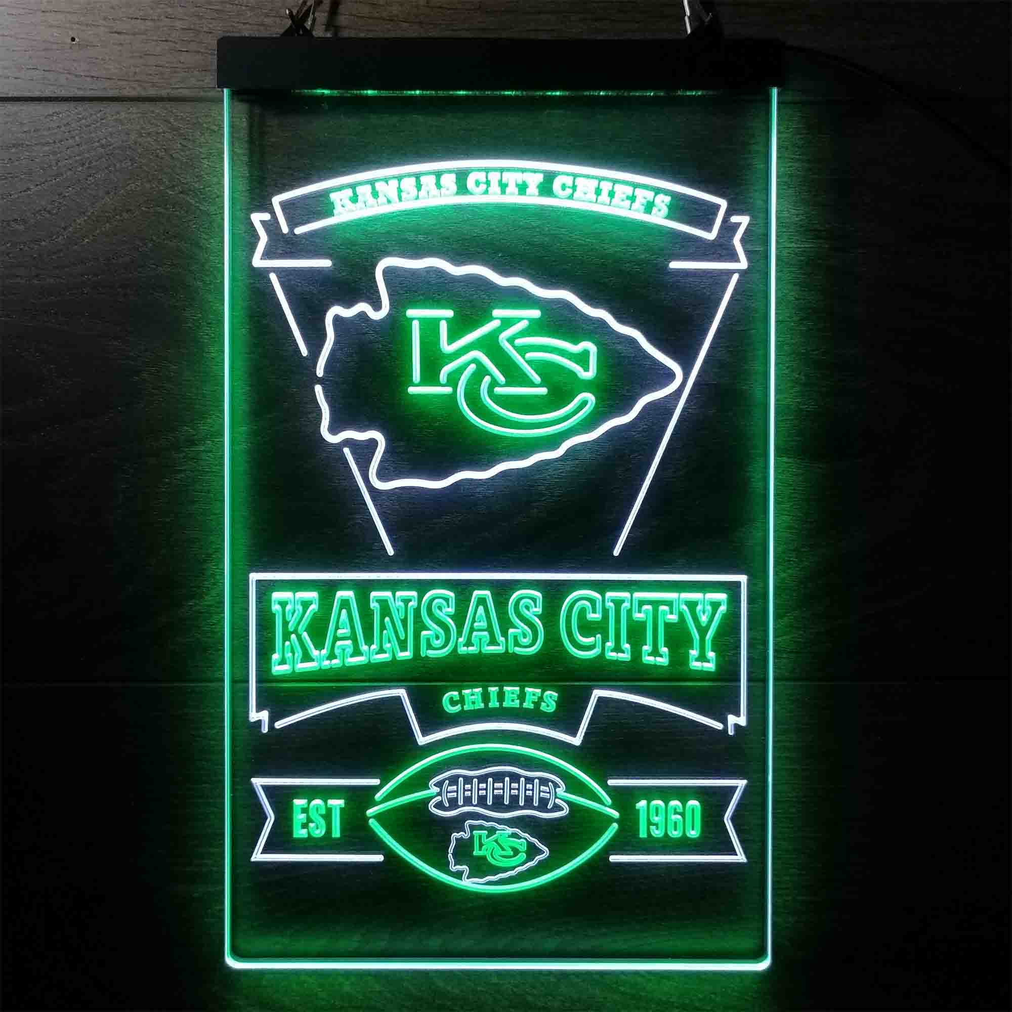 Kansass City League Club Chiefss Football LED Neon Sign