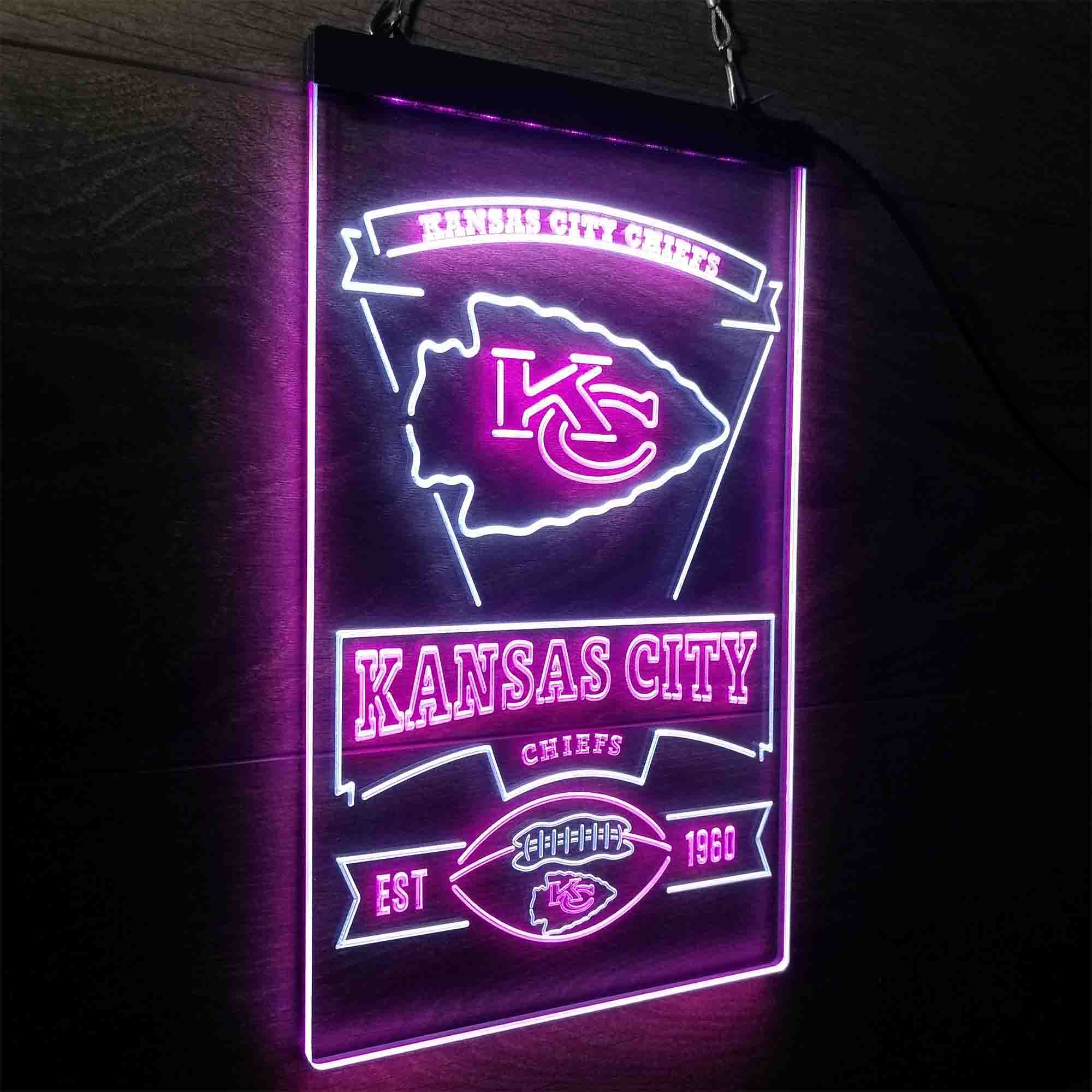 Kansass City League Club Chiefss Football LED Neon Sign