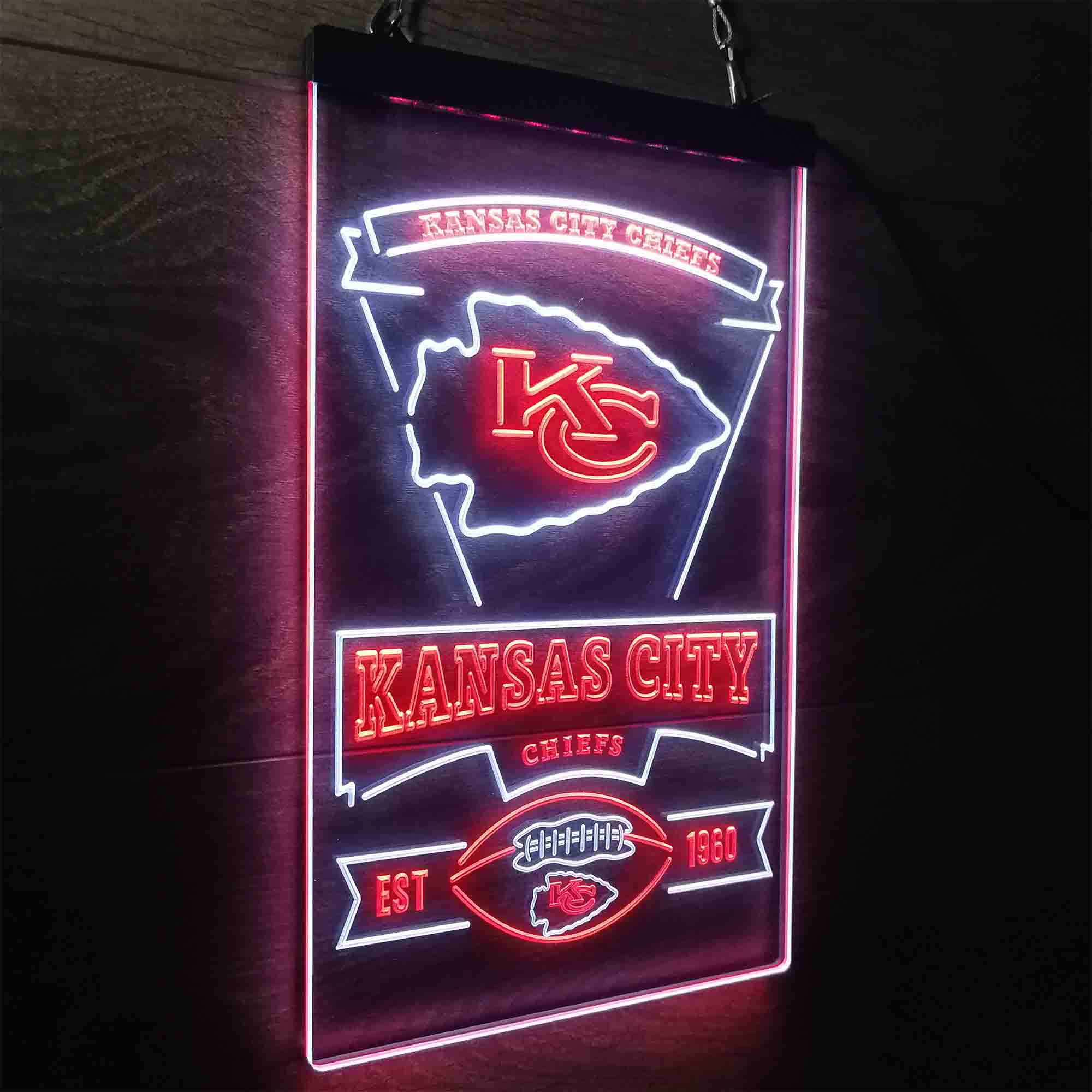 Kansass City League Club Chiefss Football LED Neon Sign