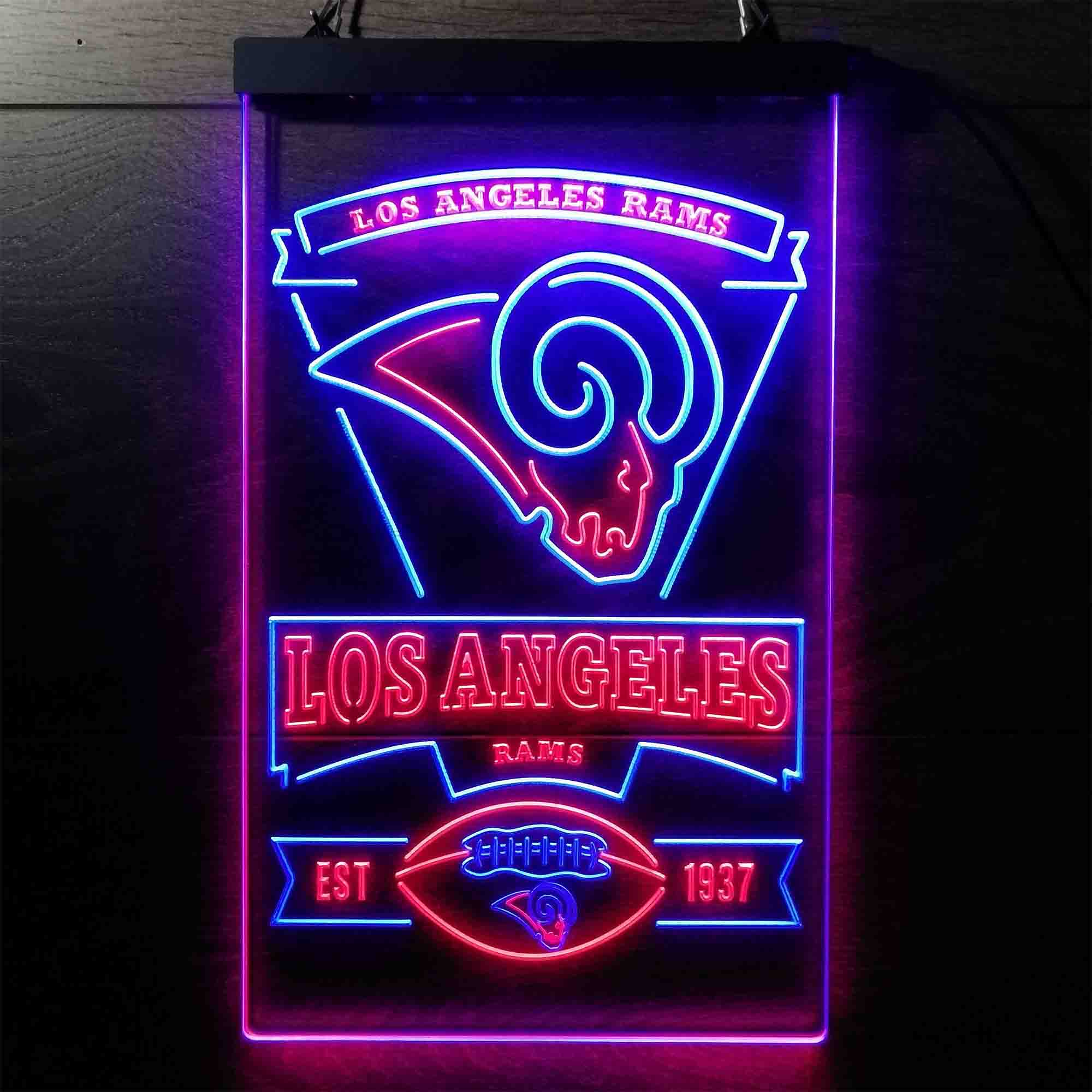 Los Angeles Rams Est. 1937 LED Neon Sign