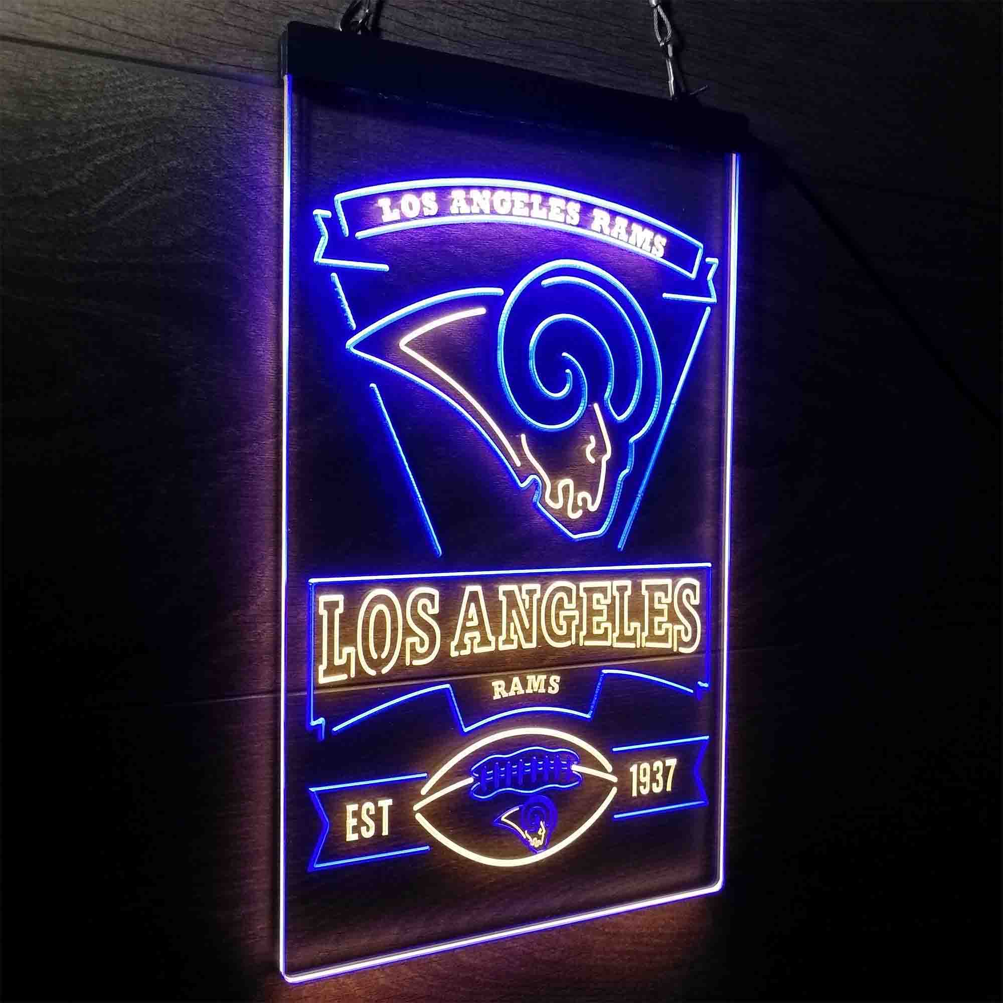 Los Angeles Rams Est. 1937 LED Neon Sign