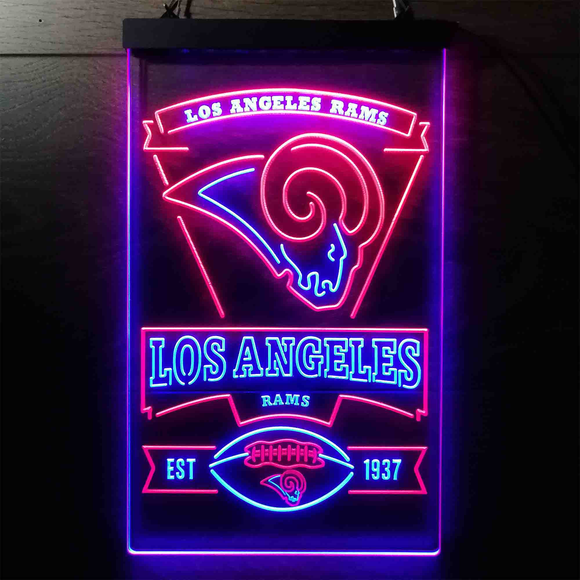 Los Angeles Rams Est. 1937 LED Neon Sign