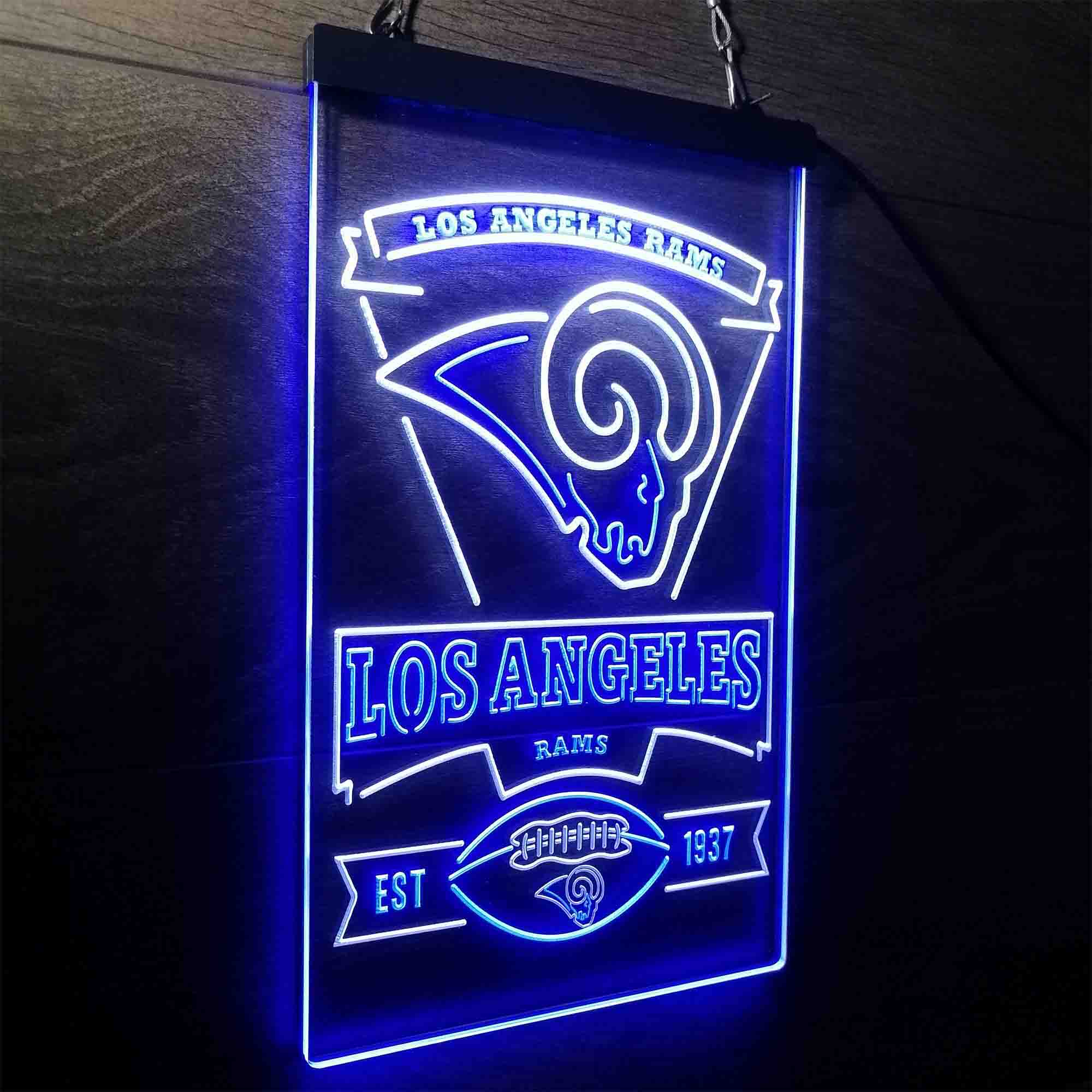 Los Angeles Rams Est. 1937 LED Neon Sign