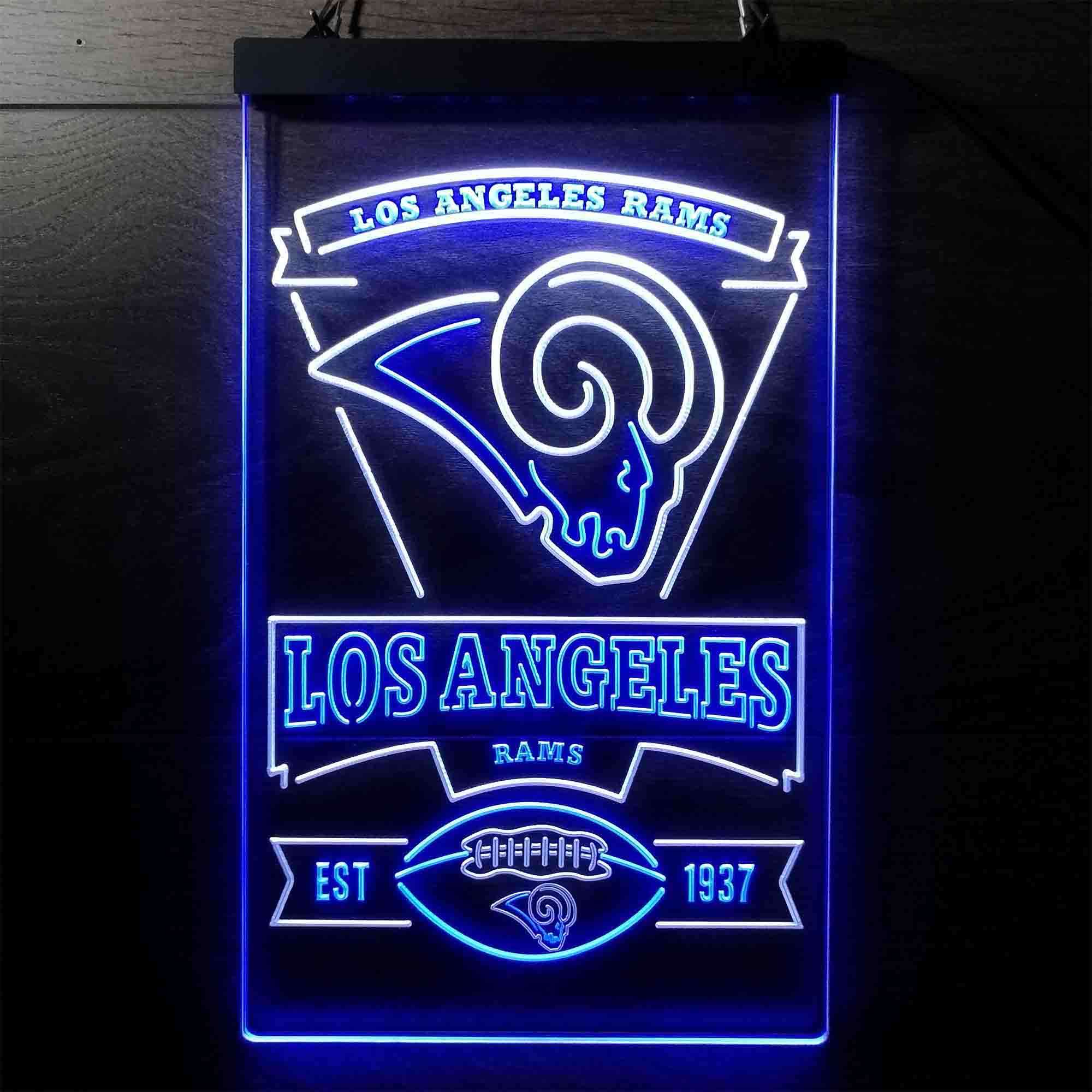 Los Angeles Rams Est. 1937 LED Neon Sign