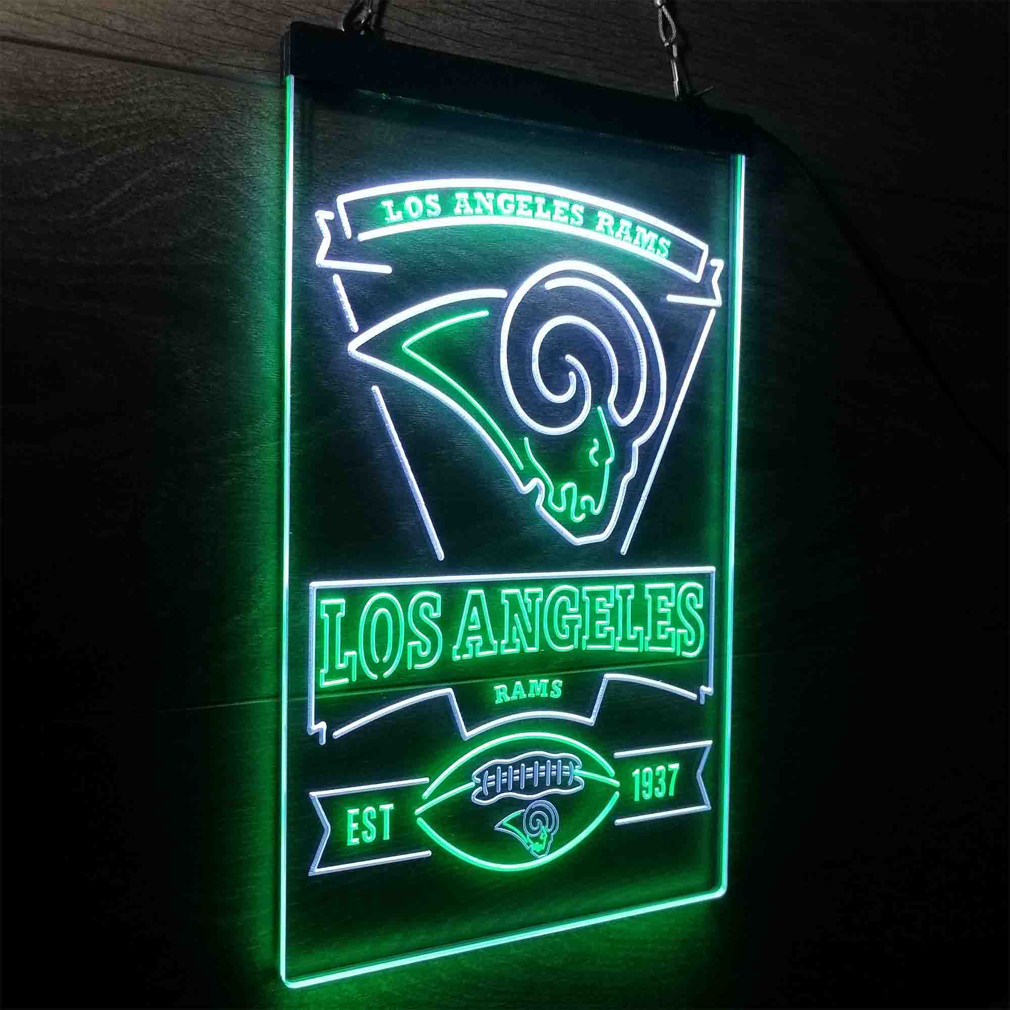 Los Angeles Rams Est. 1937 LED Neon Sign