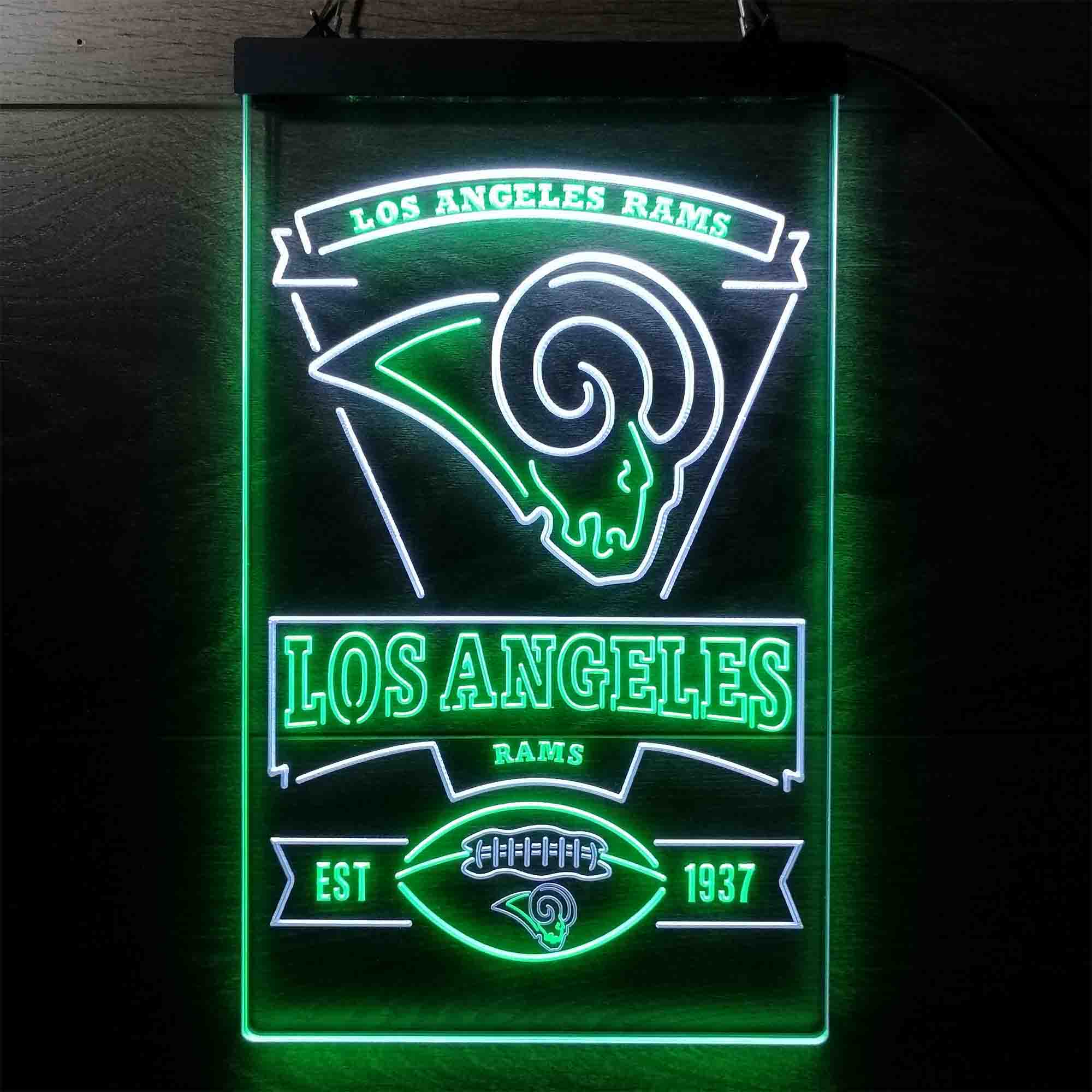 Los Angeles Rams Est. 1937 LED Neon Sign