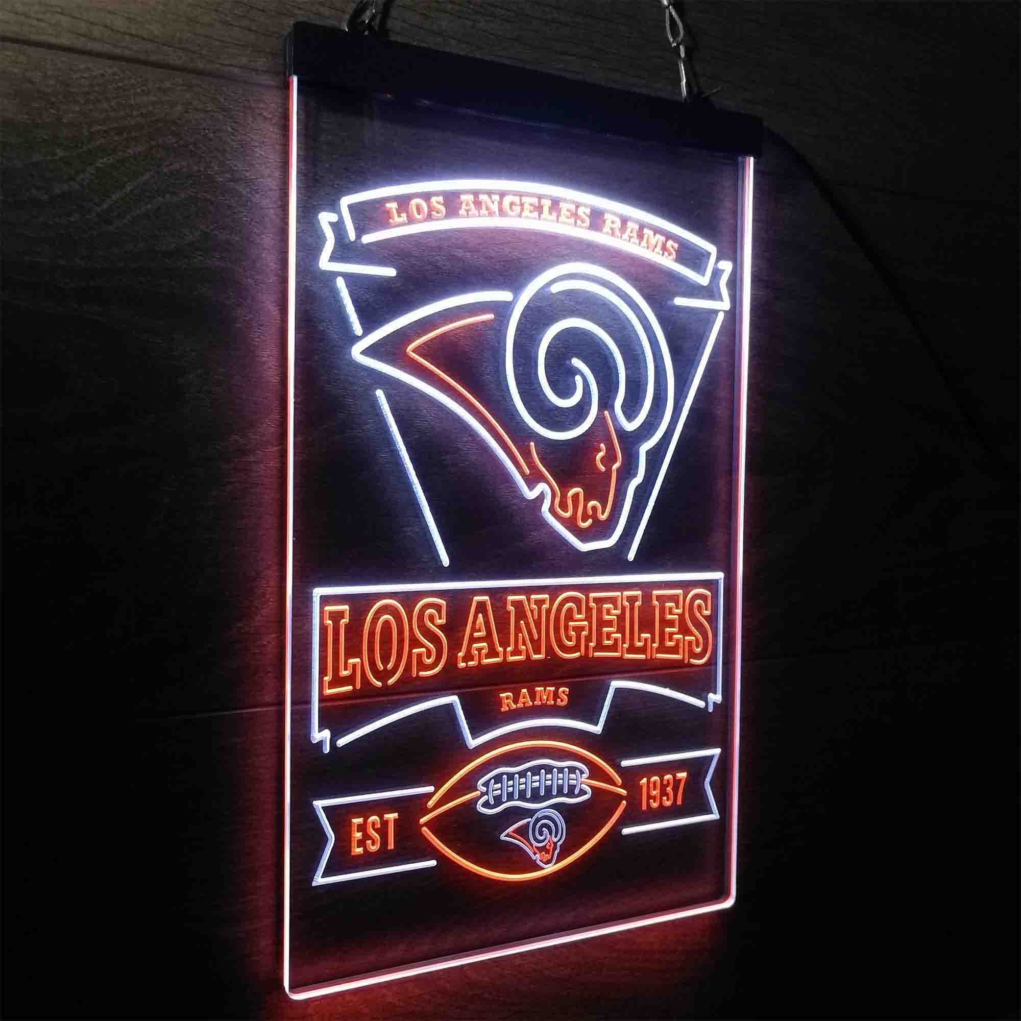 Los Angeles Rams Est. 1937 LED Neon Sign