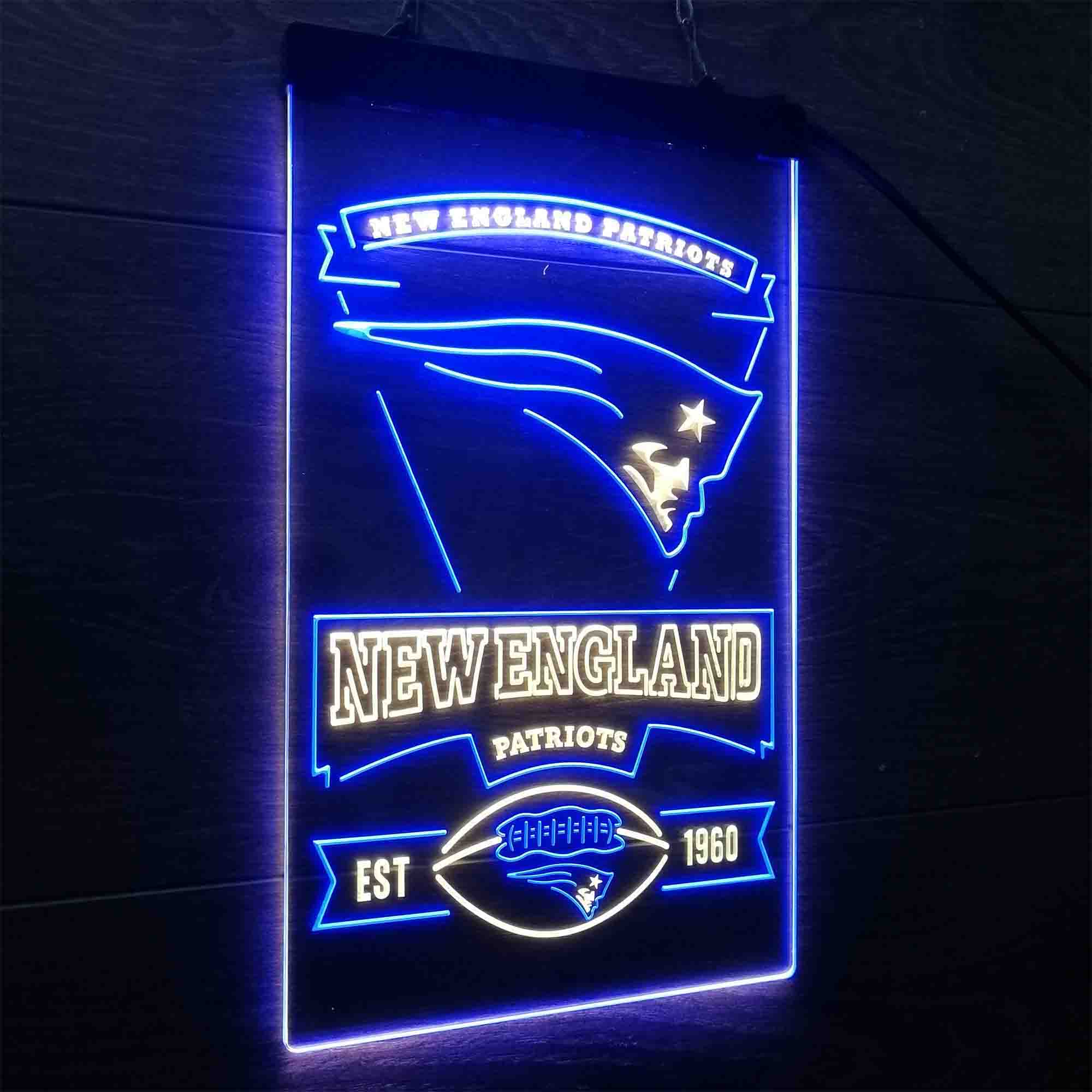 New England Patriots Est. 1960 LED Neon Sign