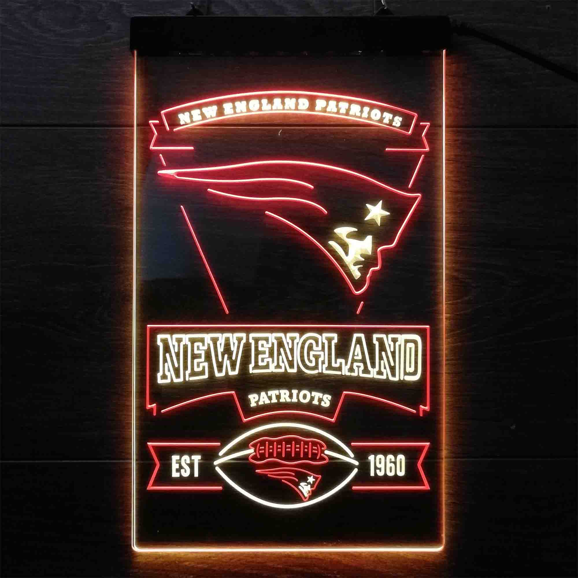 New England Patriots Est. 1960 LED Neon Sign