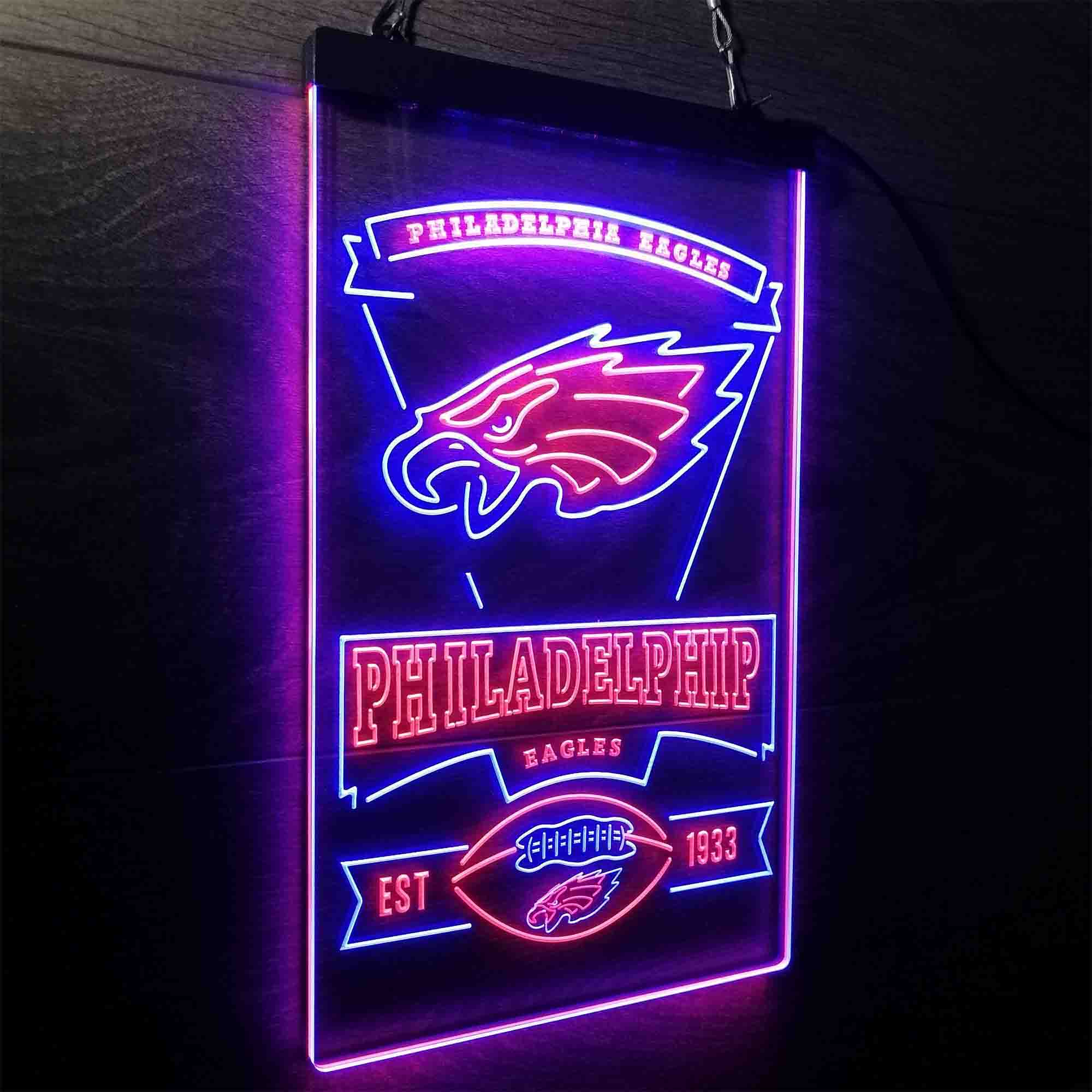Philadelphia Eagles Est. 1933 LED Neon Sign
